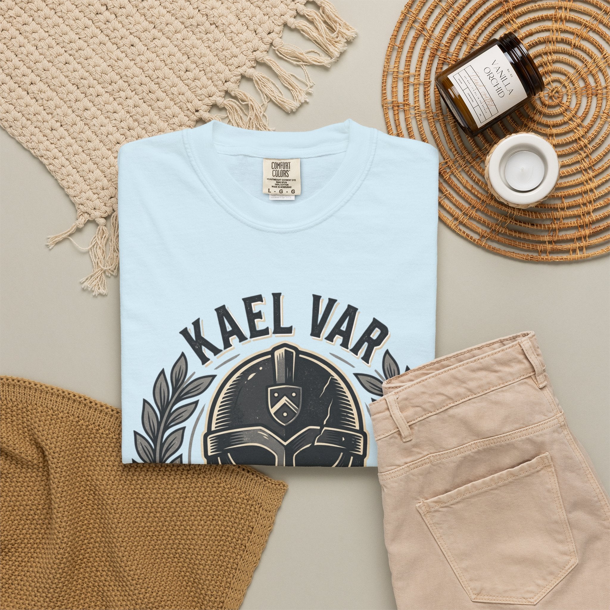 Power Runs Black PRB Kael Var Helmet Graphic T-Shirt — "Protection Hardens Form" Warrior Tee by Power Runs Black