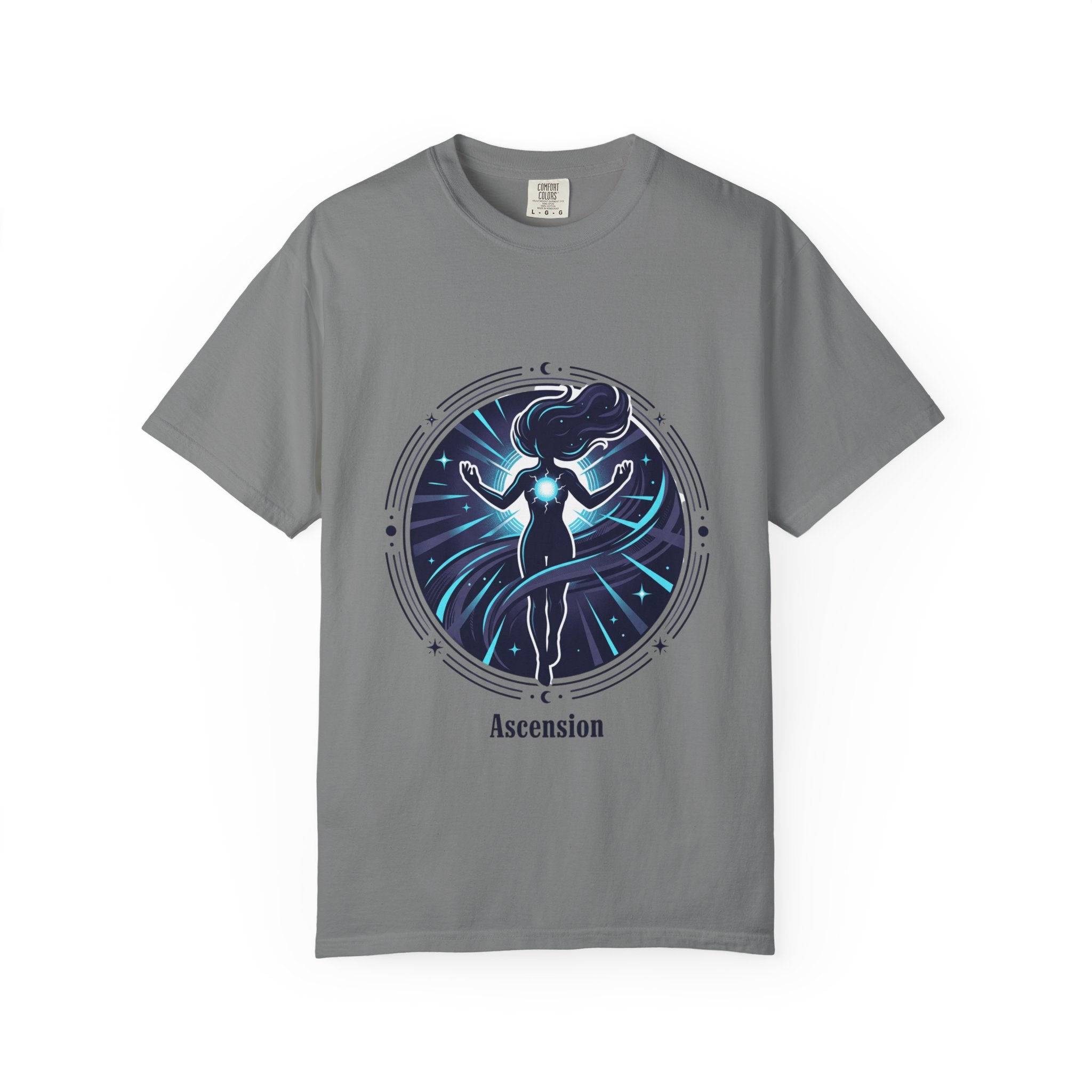 Power Runs Black PRB Ascension T-Shirt — Spiritual Energy Graphic Tee by Printify