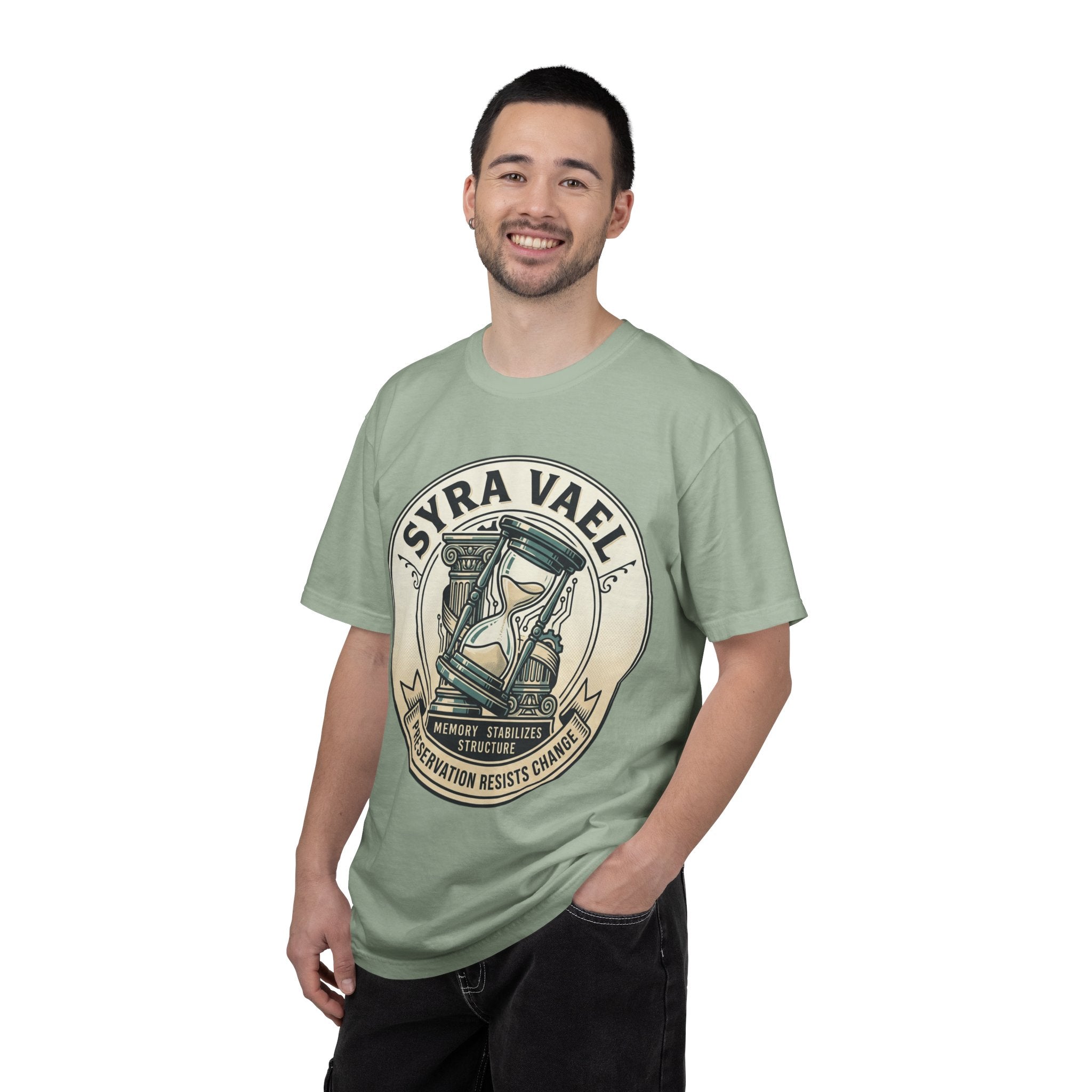 Power Runs Black PRB Syra Vael Hourglass Emblem T-Shirt by Printify