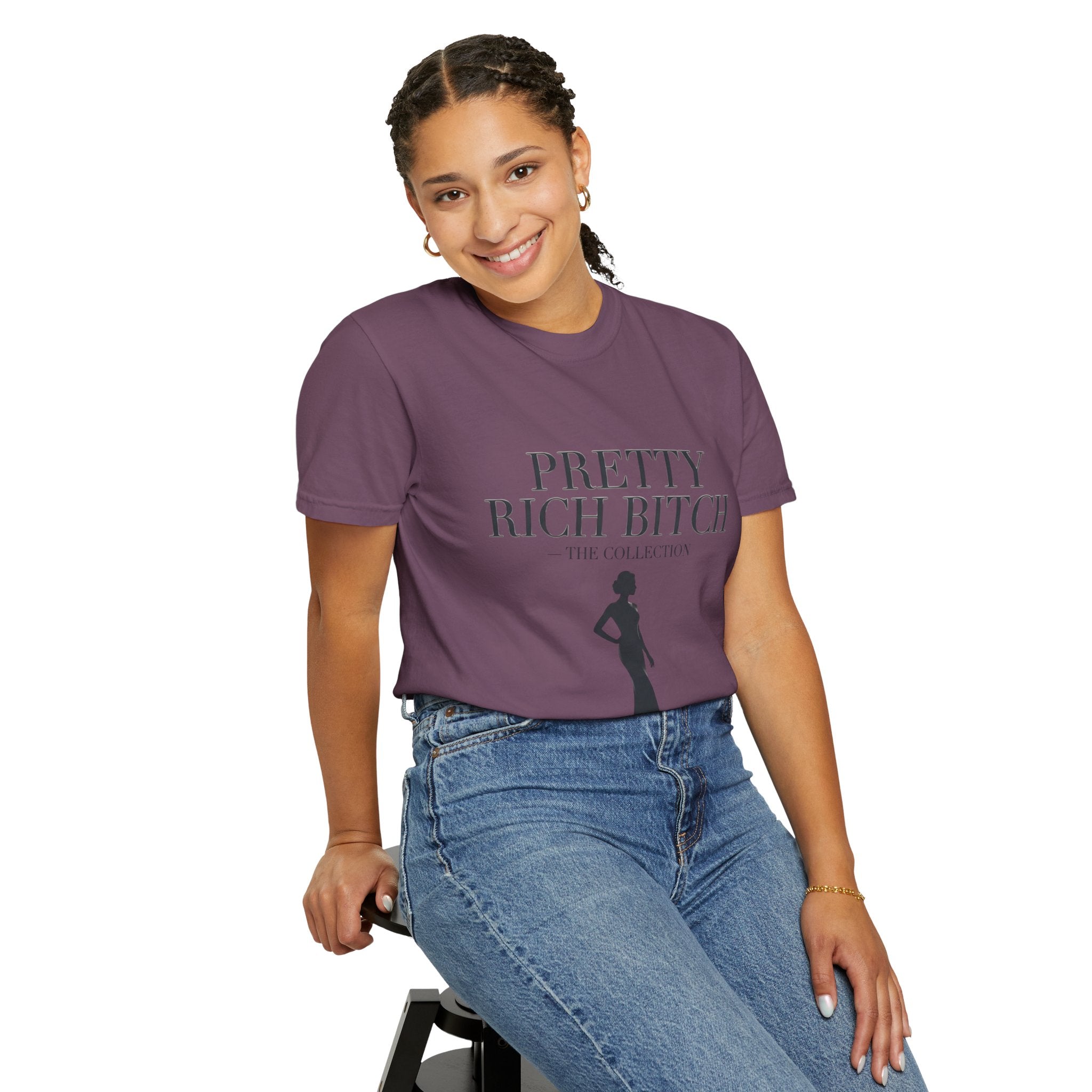 Pretty Rich Bitch The Collection by PRB Tee — Feminine Confidence Graphic T-Shirt by Power Runs Black