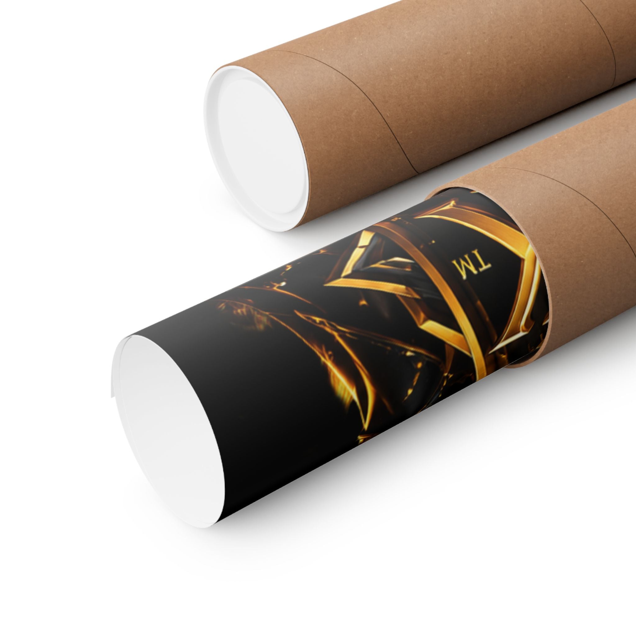 Power Runs Black Matte Poster — "Power Runs Black" Afrocentric Goddess Wall Art by Power Runs Black