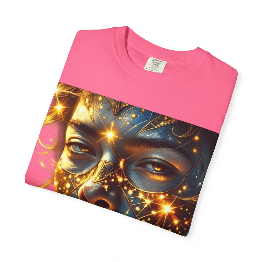 PRB Celestial Glow Unisex Graphic T-Shirt | Luminous Portrait Tee by Power Runs Black