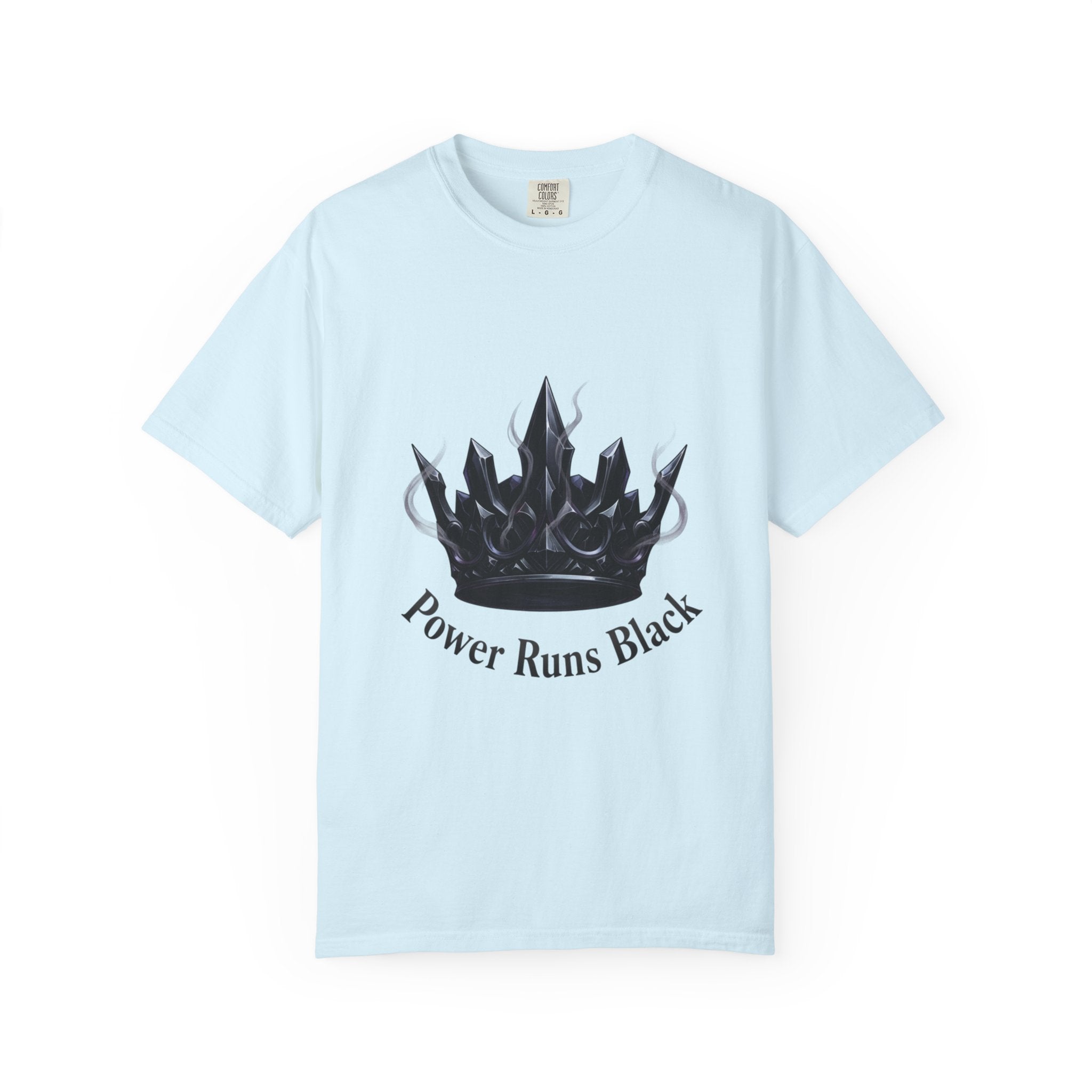 PRB Power Runs Black Crown Graphic T-Shirt by Printify