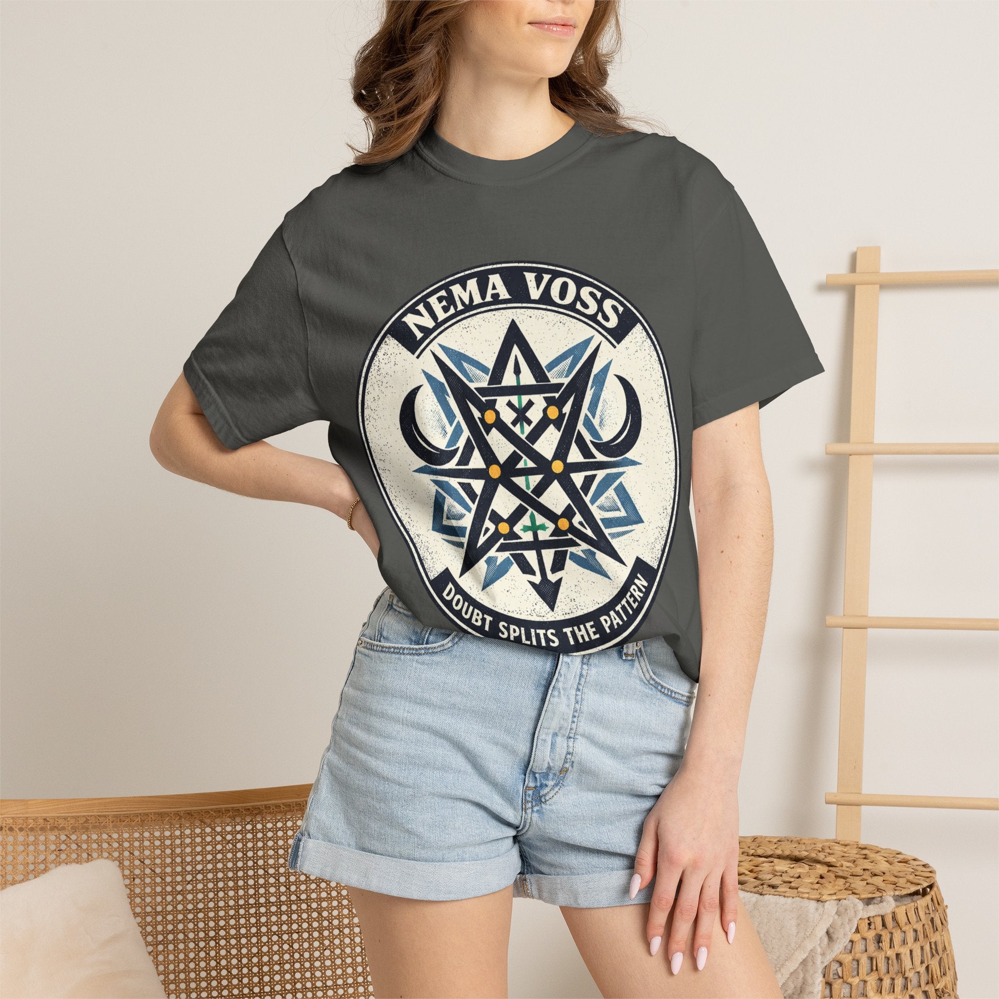 Power Runs Black PRB Nema Voss 'Doubt Splits the Pattern' Graphic T-Shirt by Power Runs Black