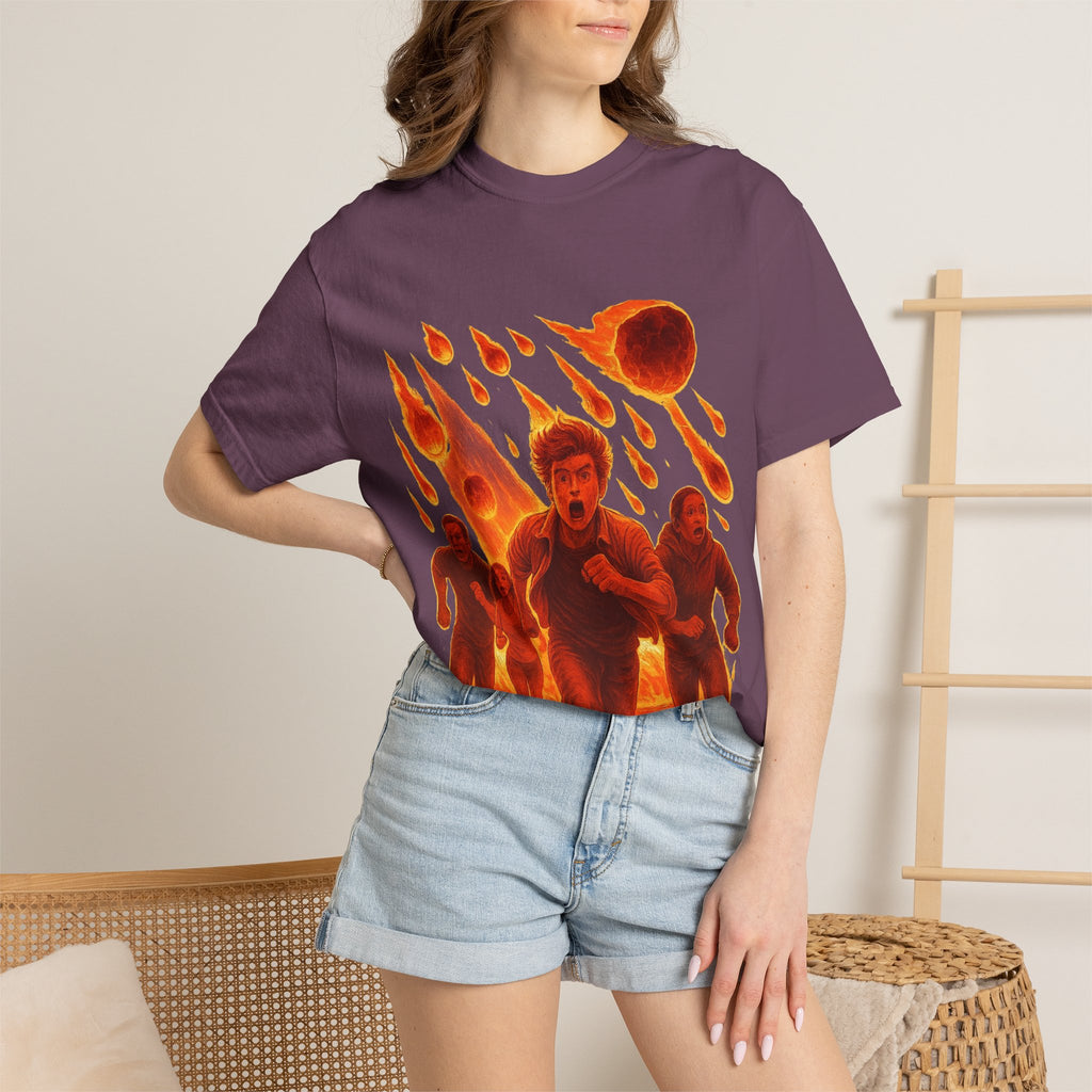 PRB Meteor Shower Escape T-Shirt — Apocalyptic Running Graphic Tee by Power Runs Black