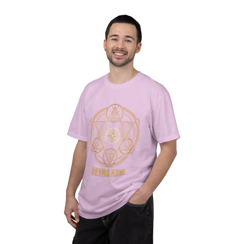 Power Runs Black PRB — Veyra Kain Geometric Sigil Tee with “Too Much Becomes Ruin” Graphic T-Shirt by Printify