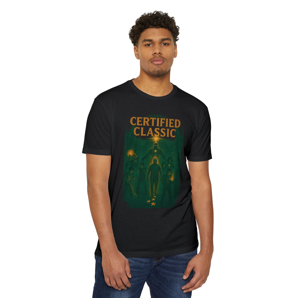 PRB Certified Classic T-Shirt | Vintage Spacewalk Illustration by Printify