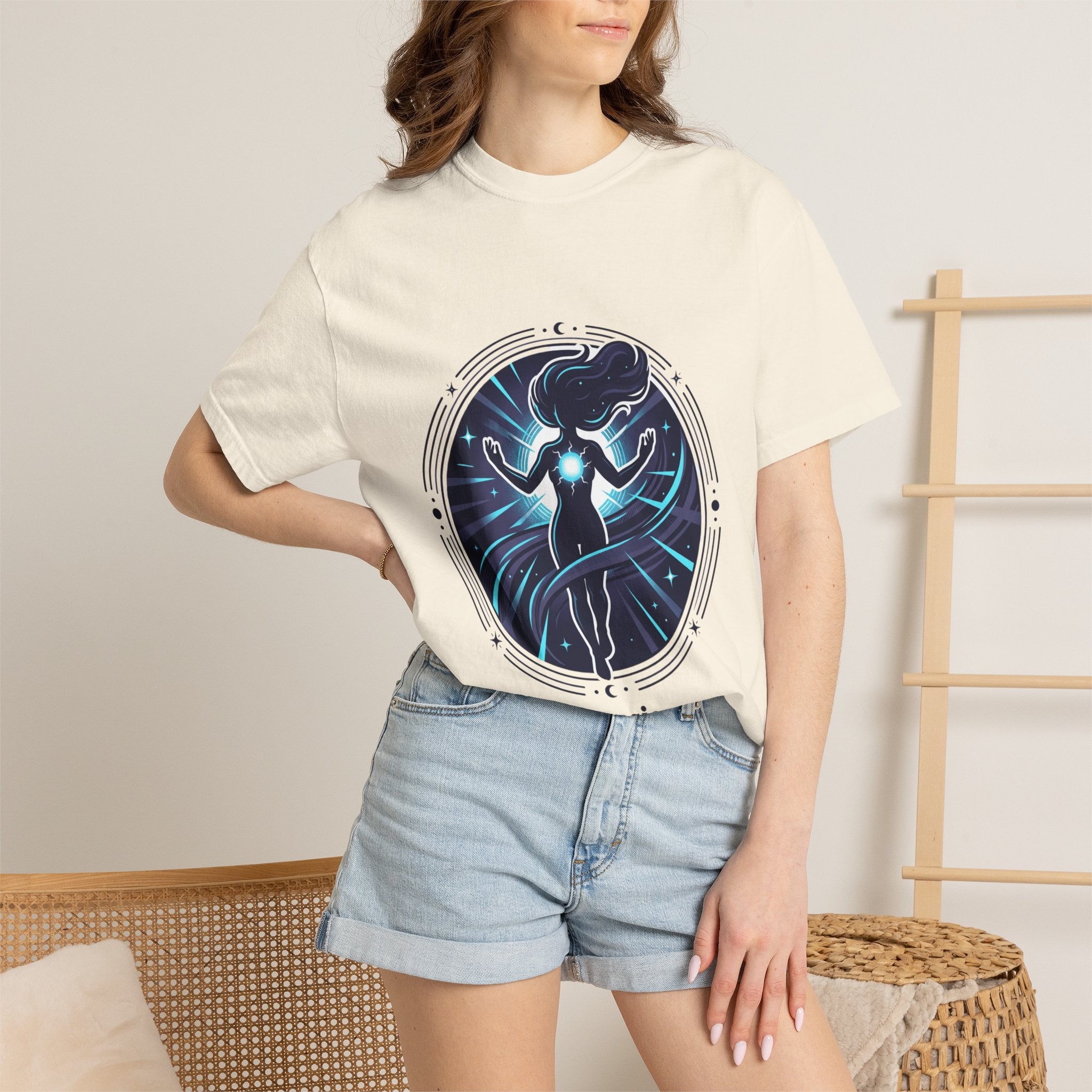 Power Runs Black PRB Ascension T-Shirt — Spiritual Energy Graphic Tee by Printify