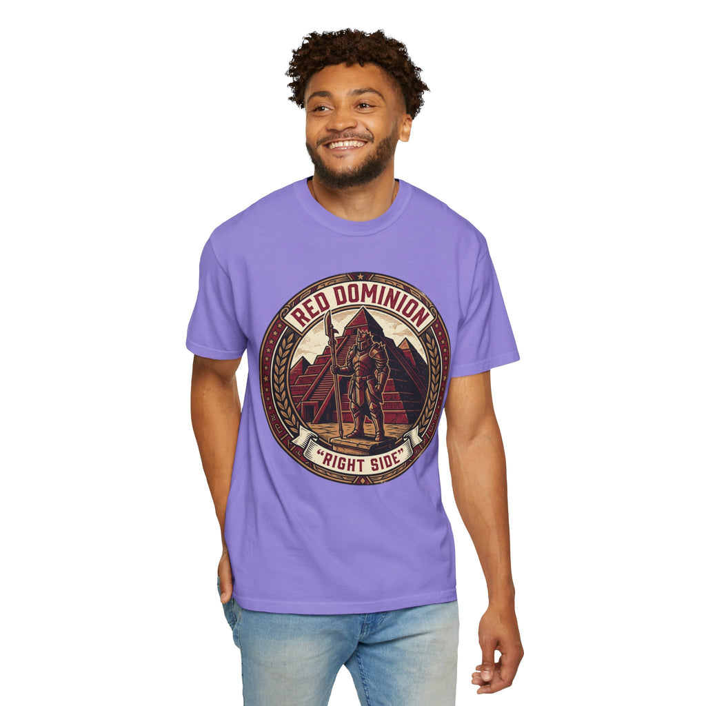 Power Runs Black PRB Red Dominion 'Right Side' Graphic T-Shirt by Power Runs Black