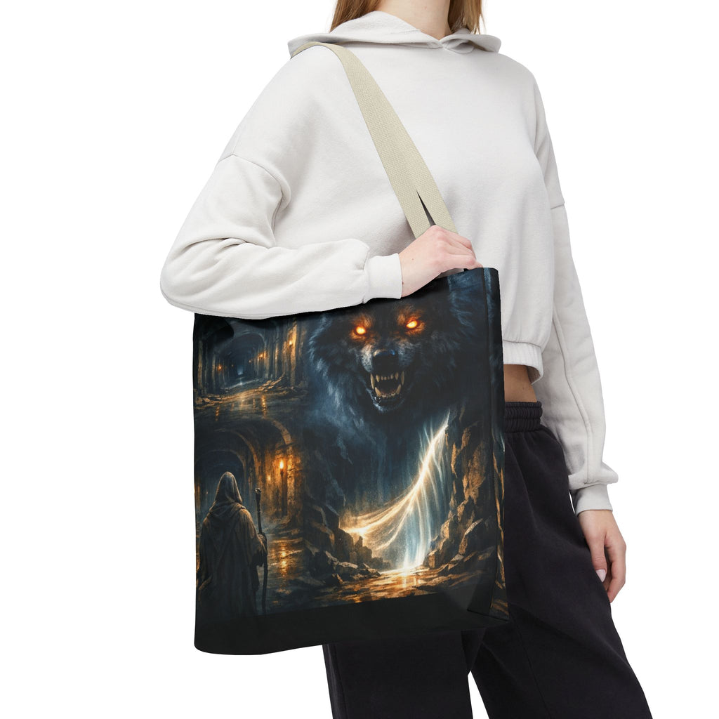 PRB The Echo Hounds Illustration Tote Bag | Gothic Horror Artwork by Printify