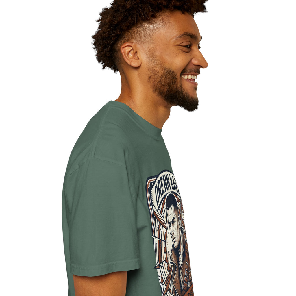 Power Runs Black PRB Drenn Kael Portrait T-Shirt — "Rebellion Twists the Axis" Graphic Tee by Printify
