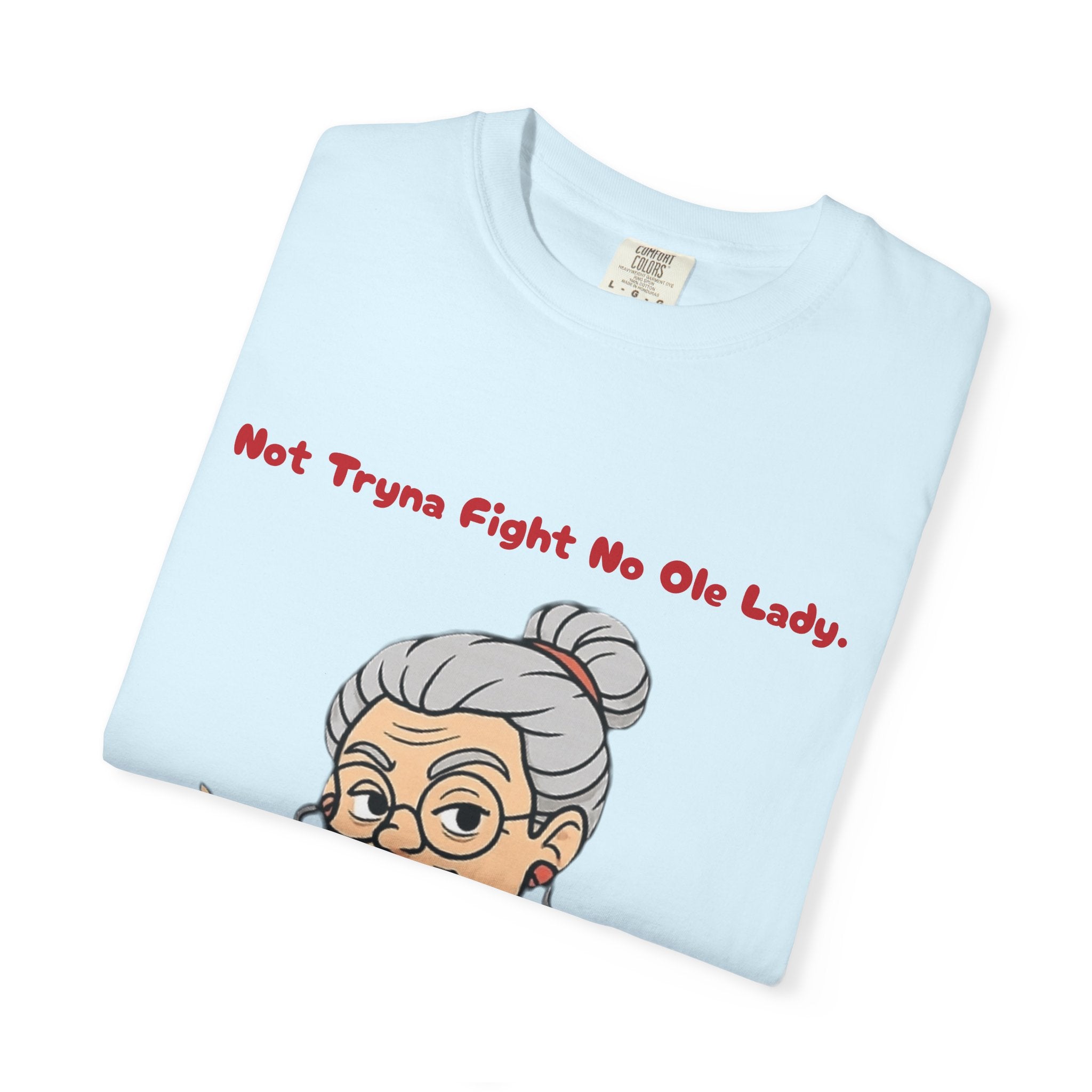 PRB Not Tryna Fight No Ole Lady T-shirt | Funny Grandma Graphic Tee by Printify