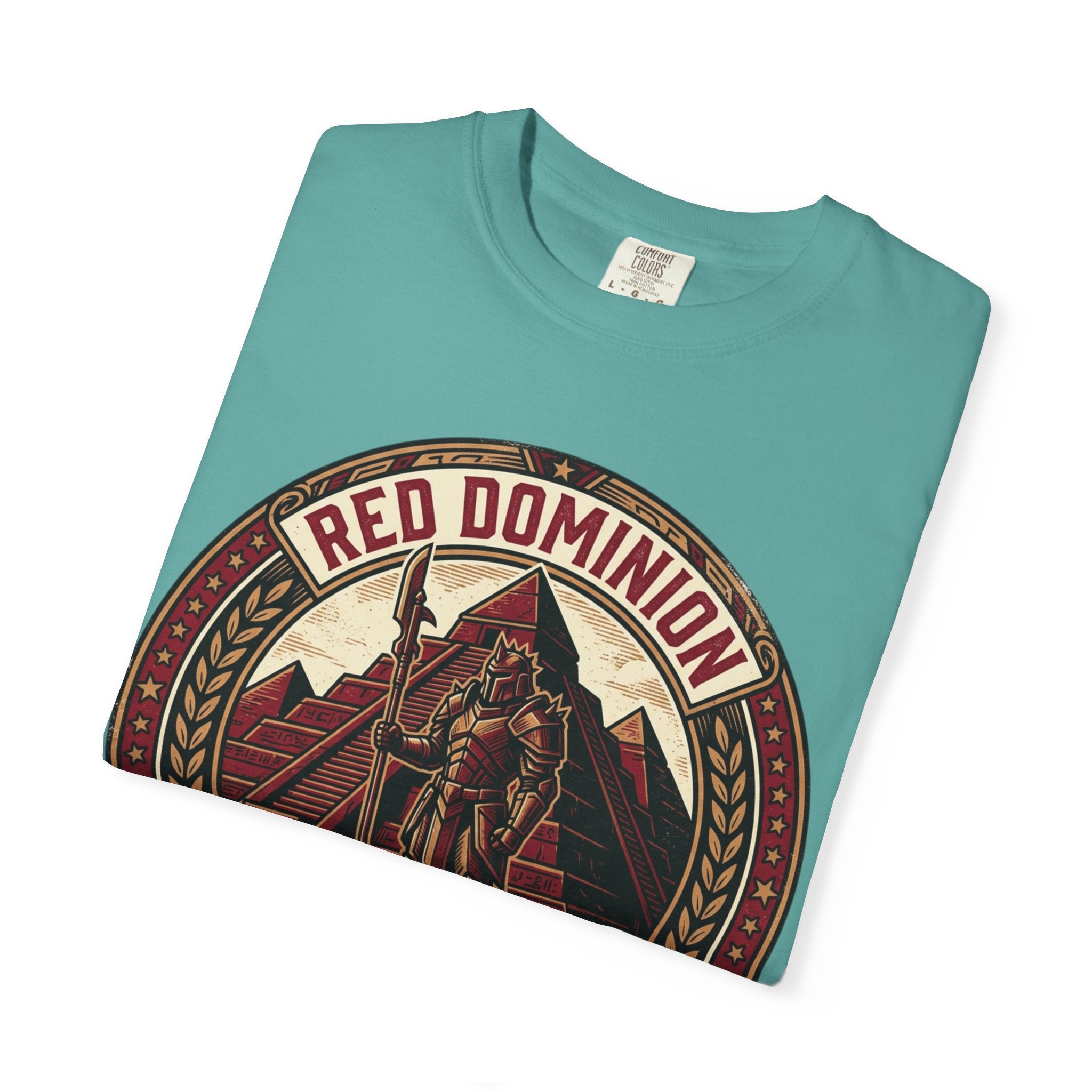 Power Runs Black PRB Red Dominion 'Right Side' Graphic T-Shirt by Printify