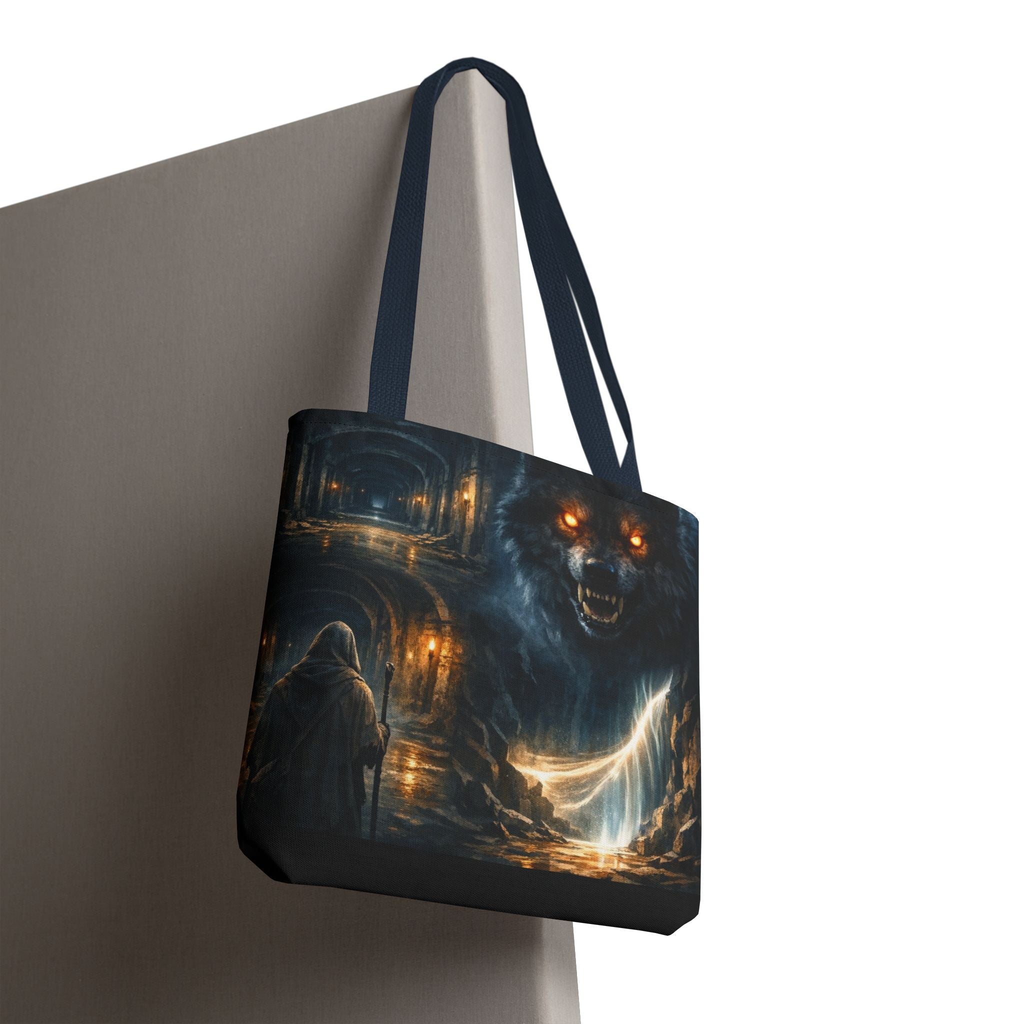 PRB The Echo Hounds Illustration Tote Bag | Gothic Horror Artwork by Printify