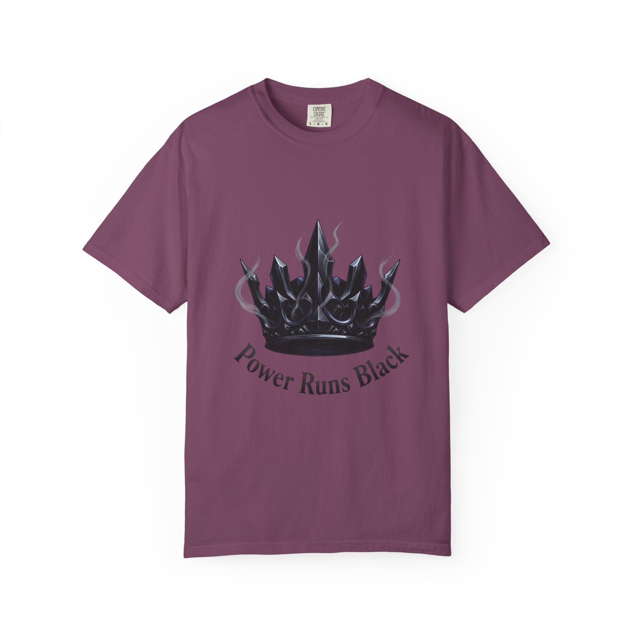 PRB Power Runs Black Crown Graphic T-Shirt by Printify