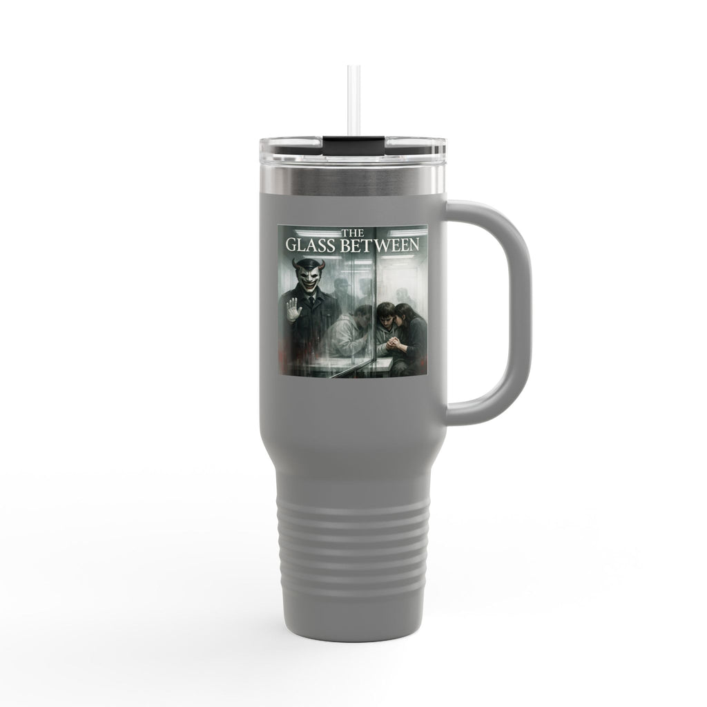 PRB The Glass Between, 40oz Insulated Travel Mug by Printify