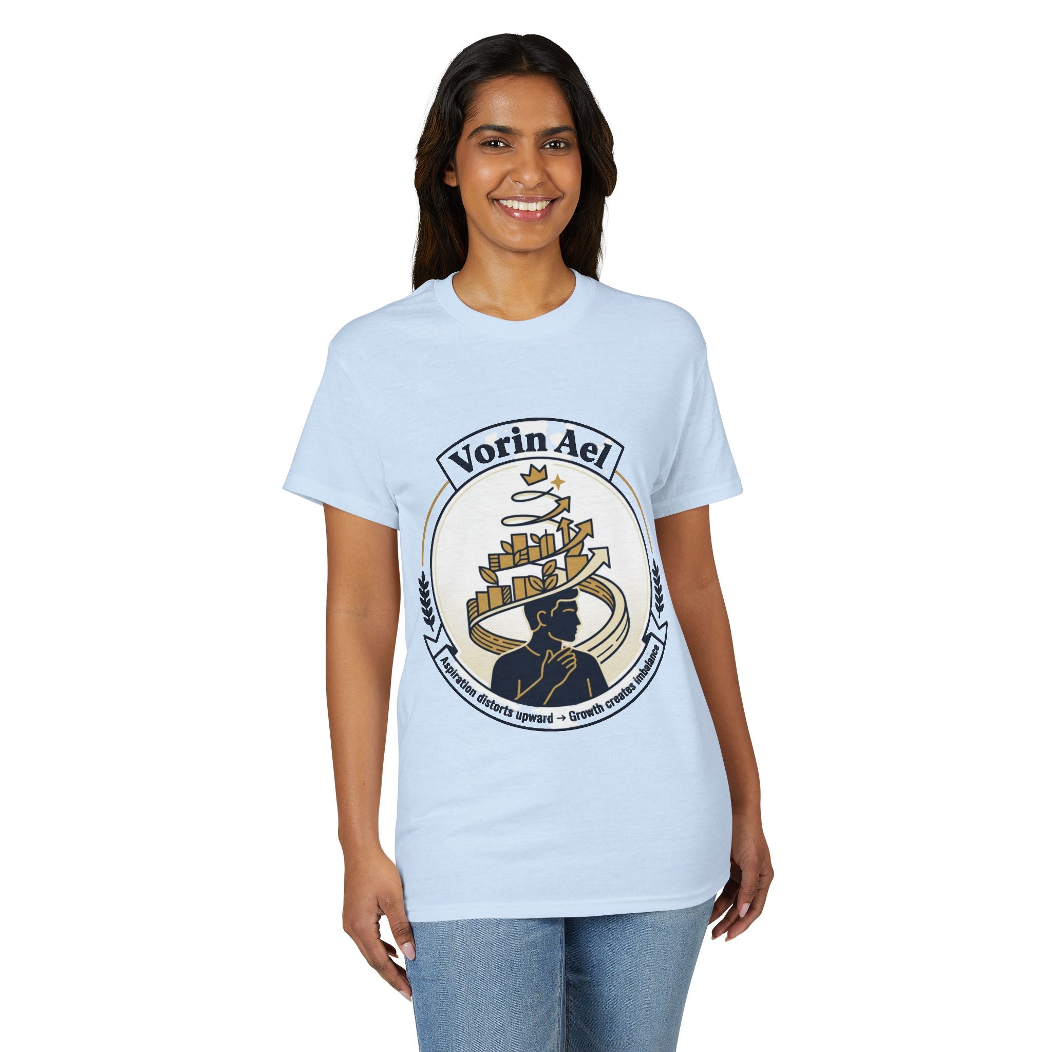 Power Runs Black PRB Vorin Ael Crest T-Shirt — Fantasy Guild Emblem Tee by Printify