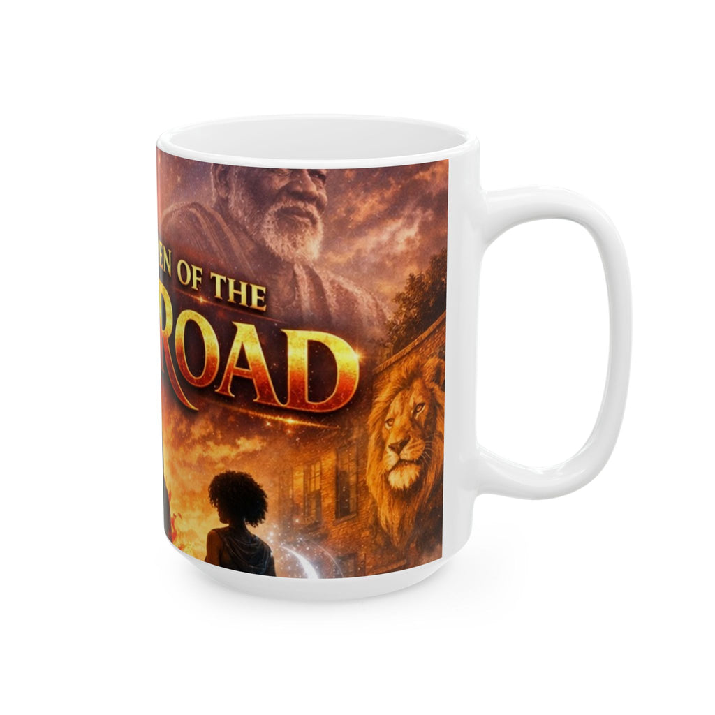 PRB Dawn Road Ceramic Mug – "The Children of the Dawn Road" Fantasy Coffee Mug by Printify