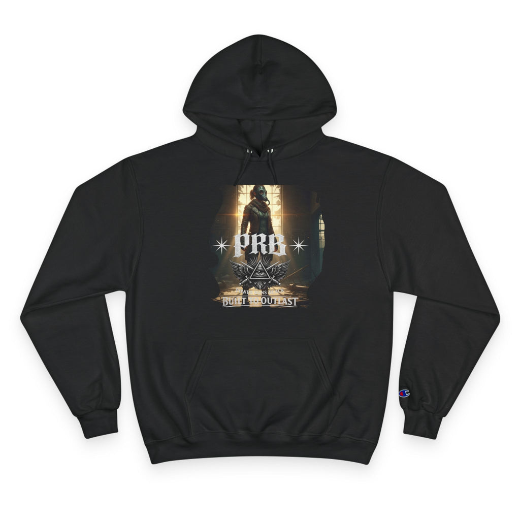 PRB Champion Hoodie — Vintage Tour Graphic Pullover by Power Runs Black