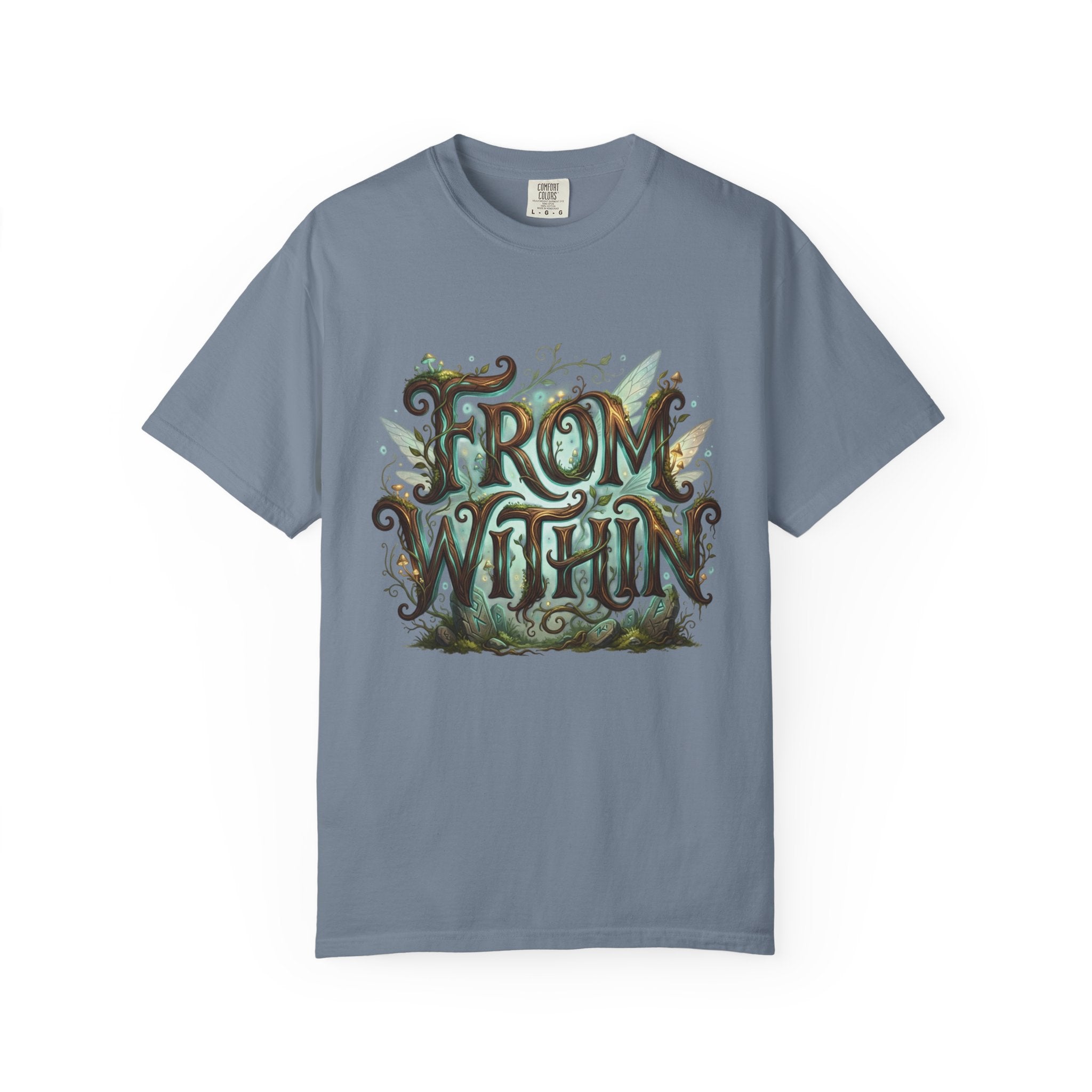 PRB From Within T-shirt | Nature Typography Forest Illustration by Power Runs Black