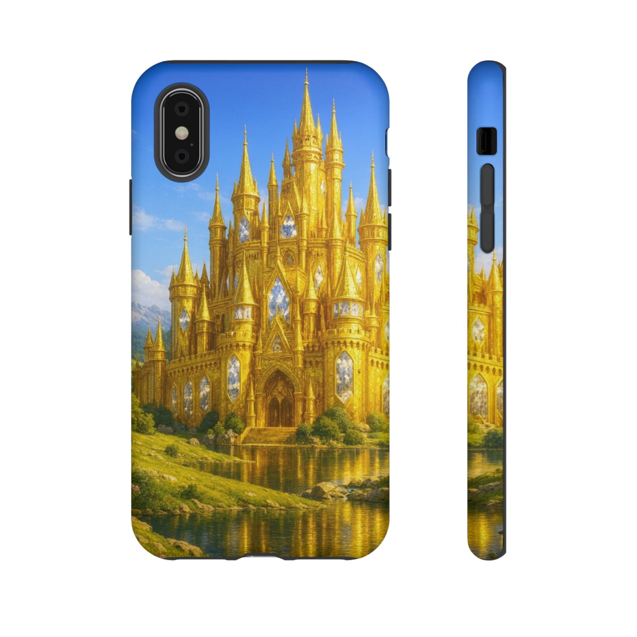 PRB Golden Castle iPhone Case | Fantasy Palace Phone Case by Power Runs Black