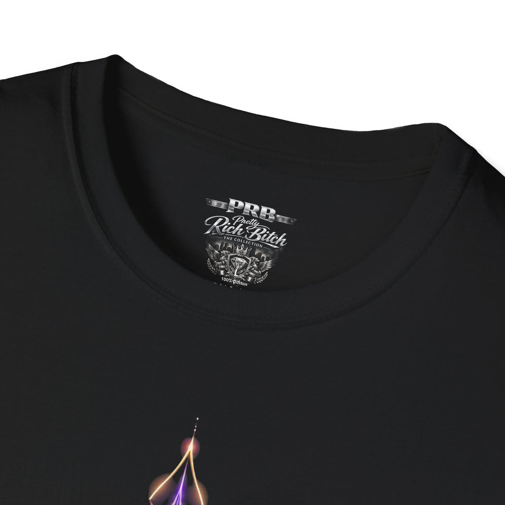 Power Runs Black PRB Pretty Rich Bitch The Collection Mystic Mandala Tee — Subtle Pastel Spiritual Graphic T-Shirt by Printify