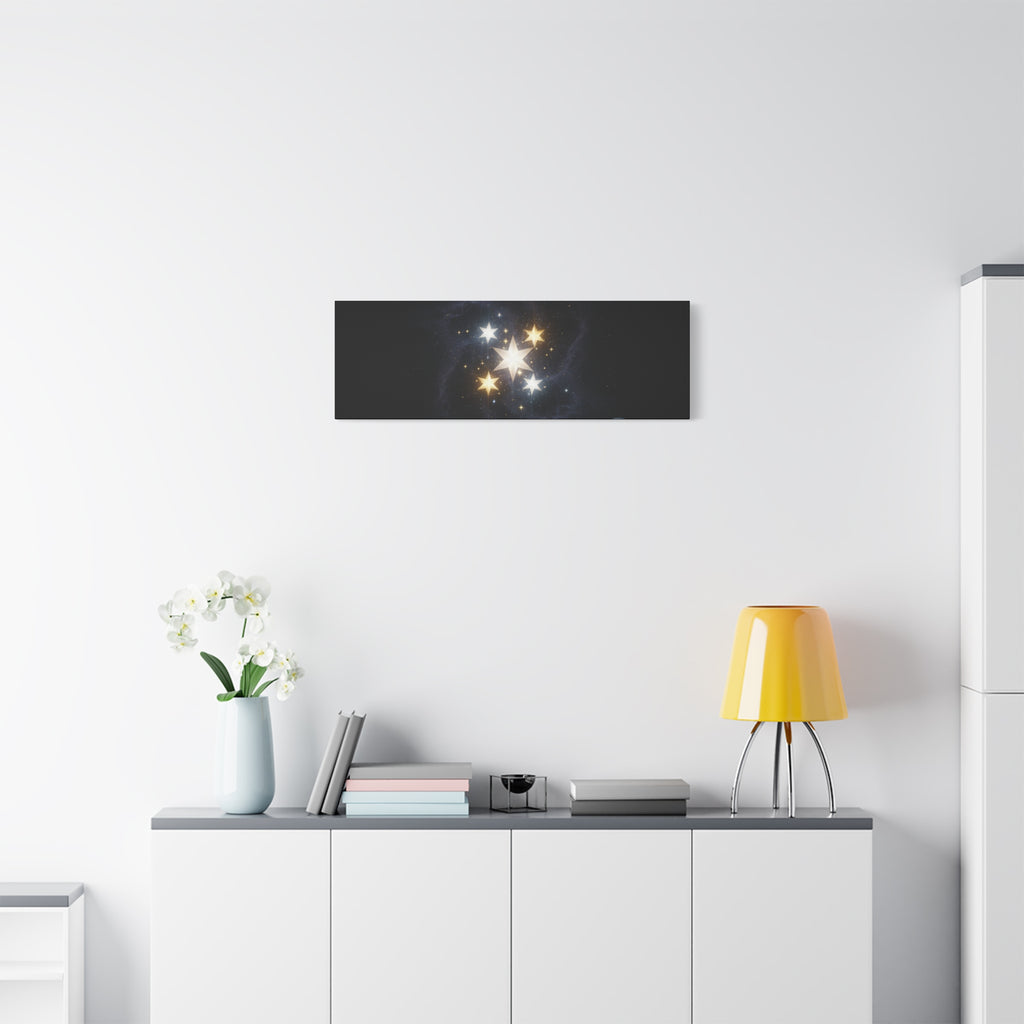 PRB Celestial Star Cluster Matte Canvas Print — Cosmic Planets Wall Art by Printify