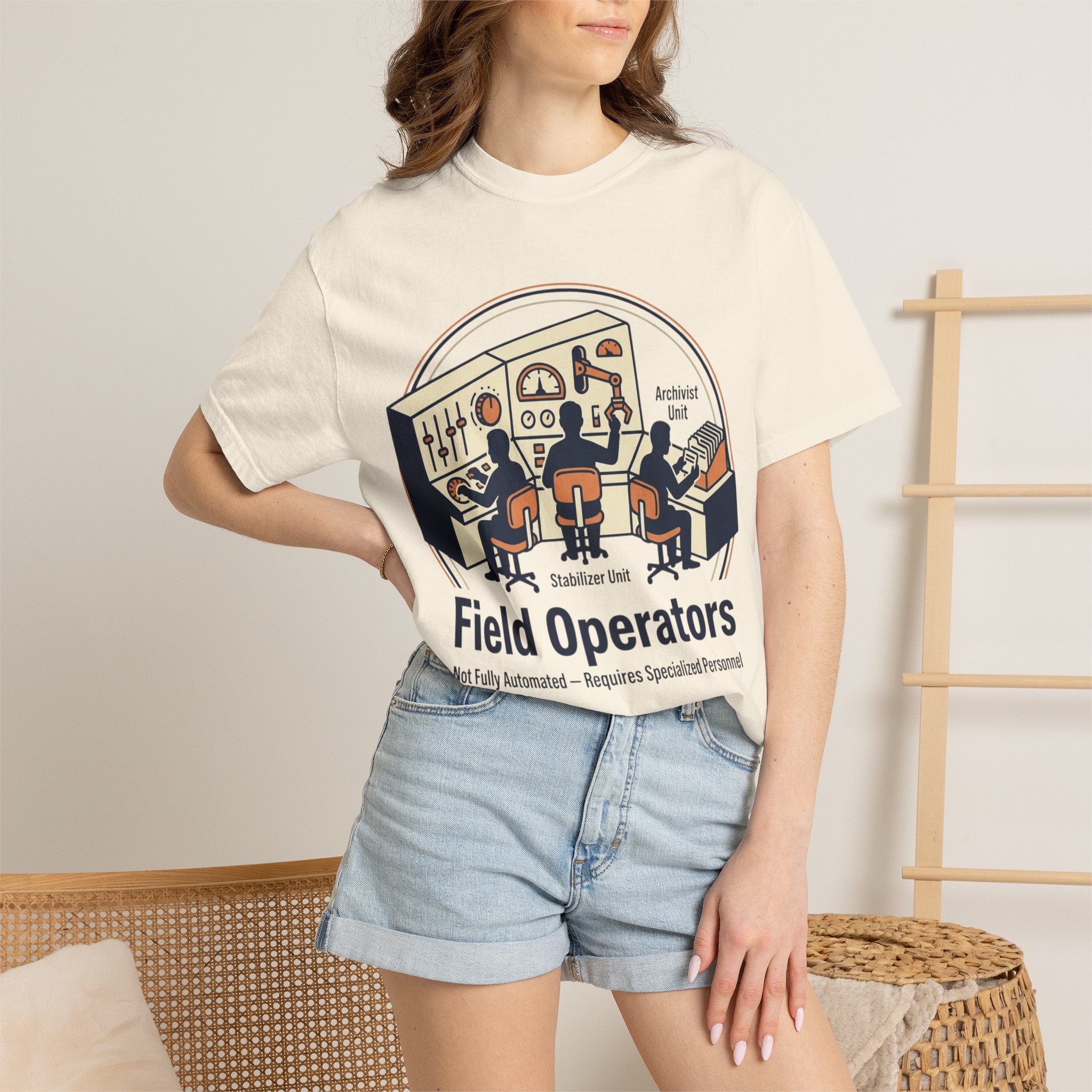 Power Runs Black PRB Field Operators T-Shirt — "Field Operators: Not Fully Automated — Requires Specialized Personnel" by Power Runs Black
