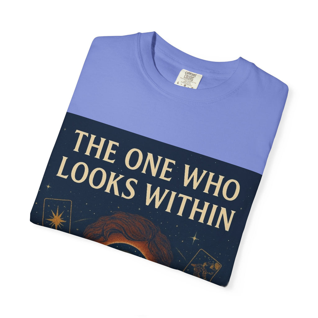 PRB Tarot Eye T-Shirt — "The One Who Looks Within" Mystical Graphic Tee by Power Runs Black