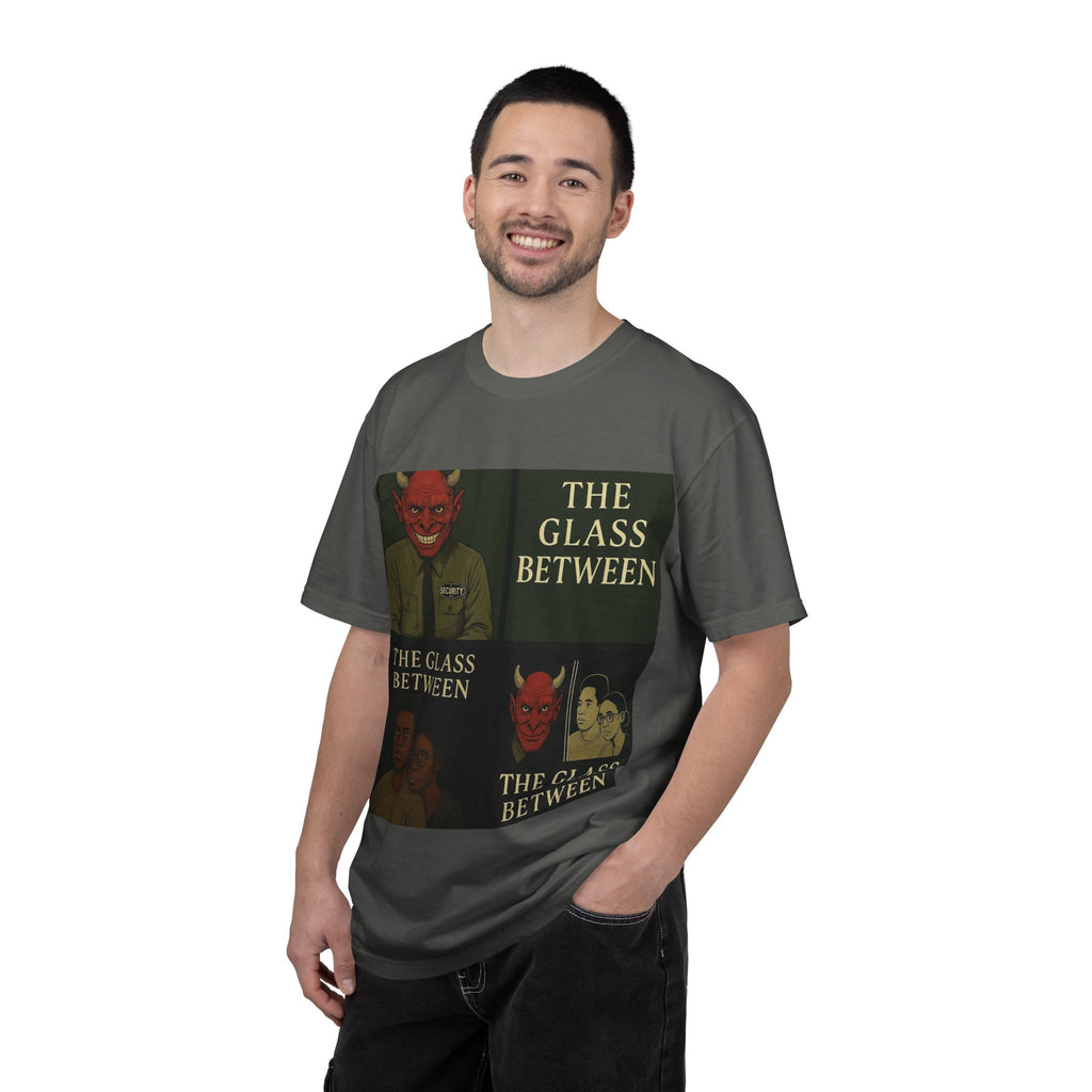 PRB The Glass Between Vintage Collage T-Shirt by Power Runs Black