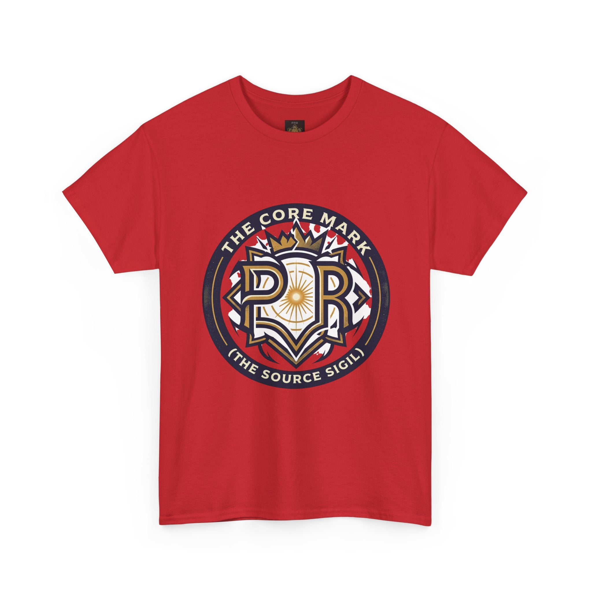Power Runs Black PRB Core Mark Logo T-Shirt — "The Source Sigil" Retro Emblem Tee by Power Runs Black