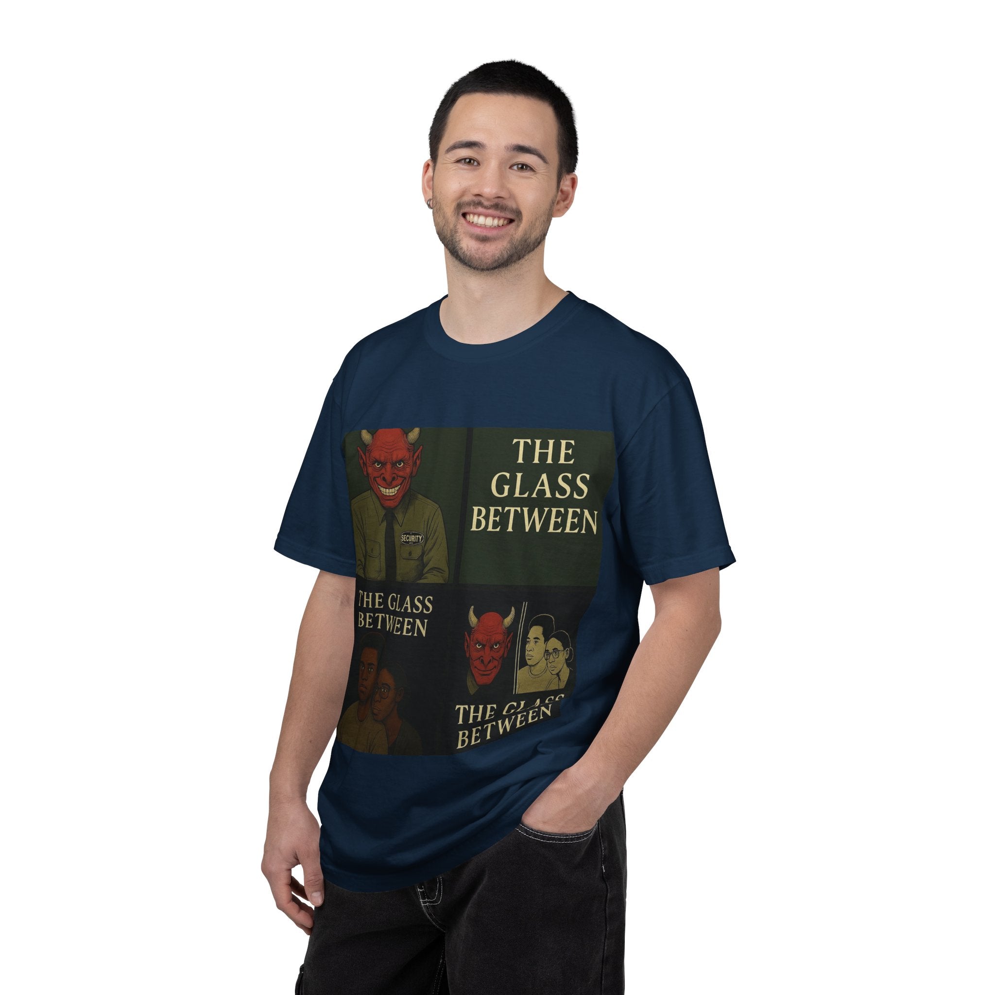 PRB The Glass Between Vintage Collage T-Shirt by Power Runs Black