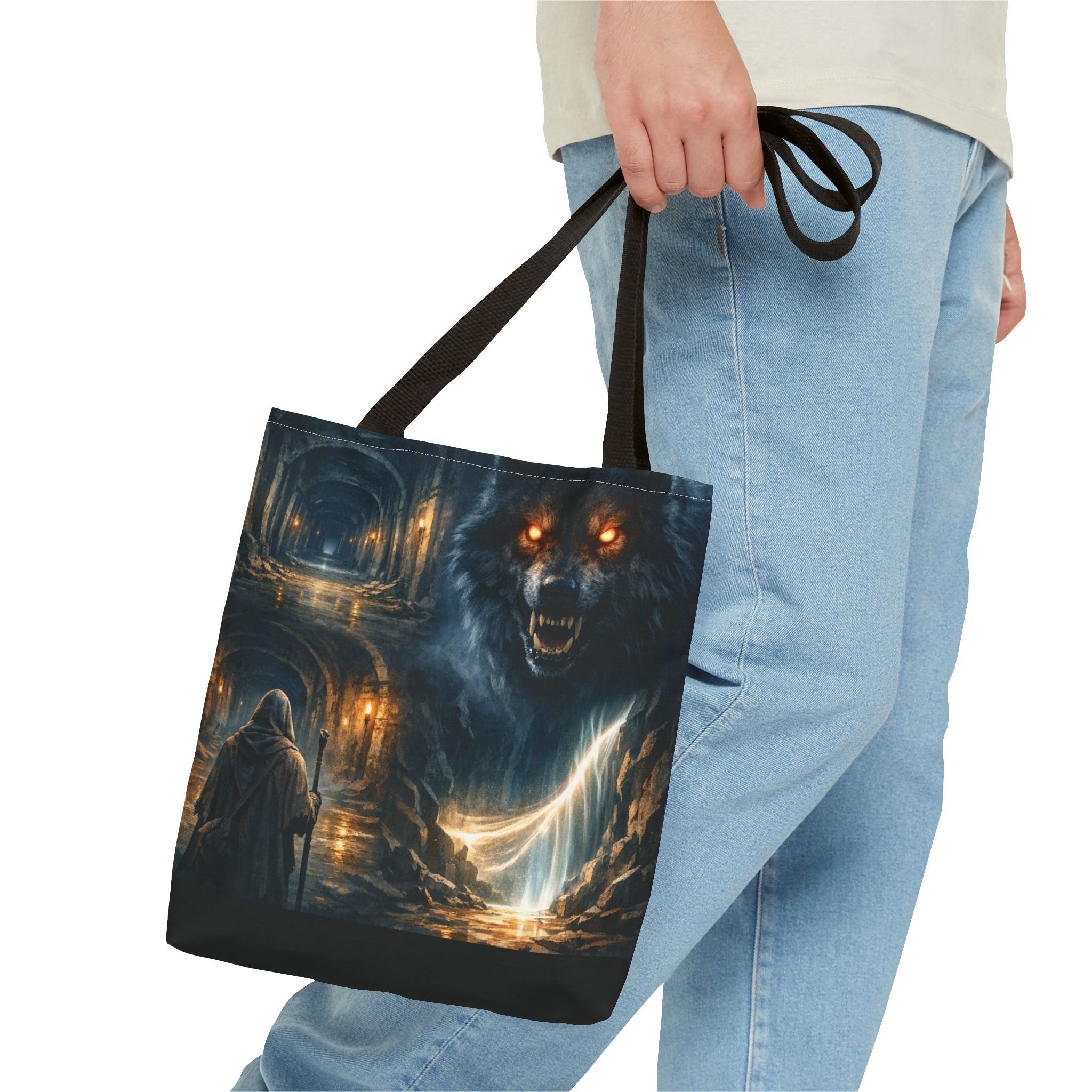 PRB The Echo Hounds Illustration Tote Bag | Gothic Horror Artwork by Power Runs Black