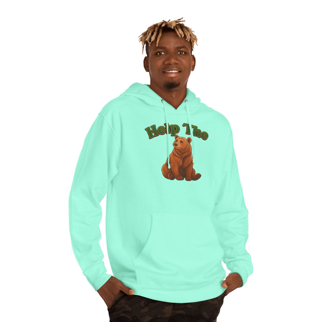 PRB "Don't Help Me Help The Bear" Graphic Hoodie by Power Runs Black