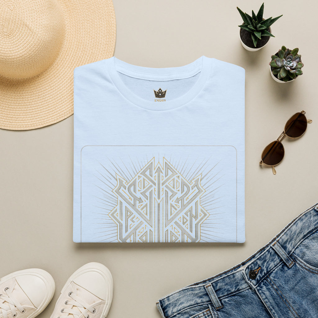 Power Runs Black PRB The Current Geometric Logo T-Shirt by Printify