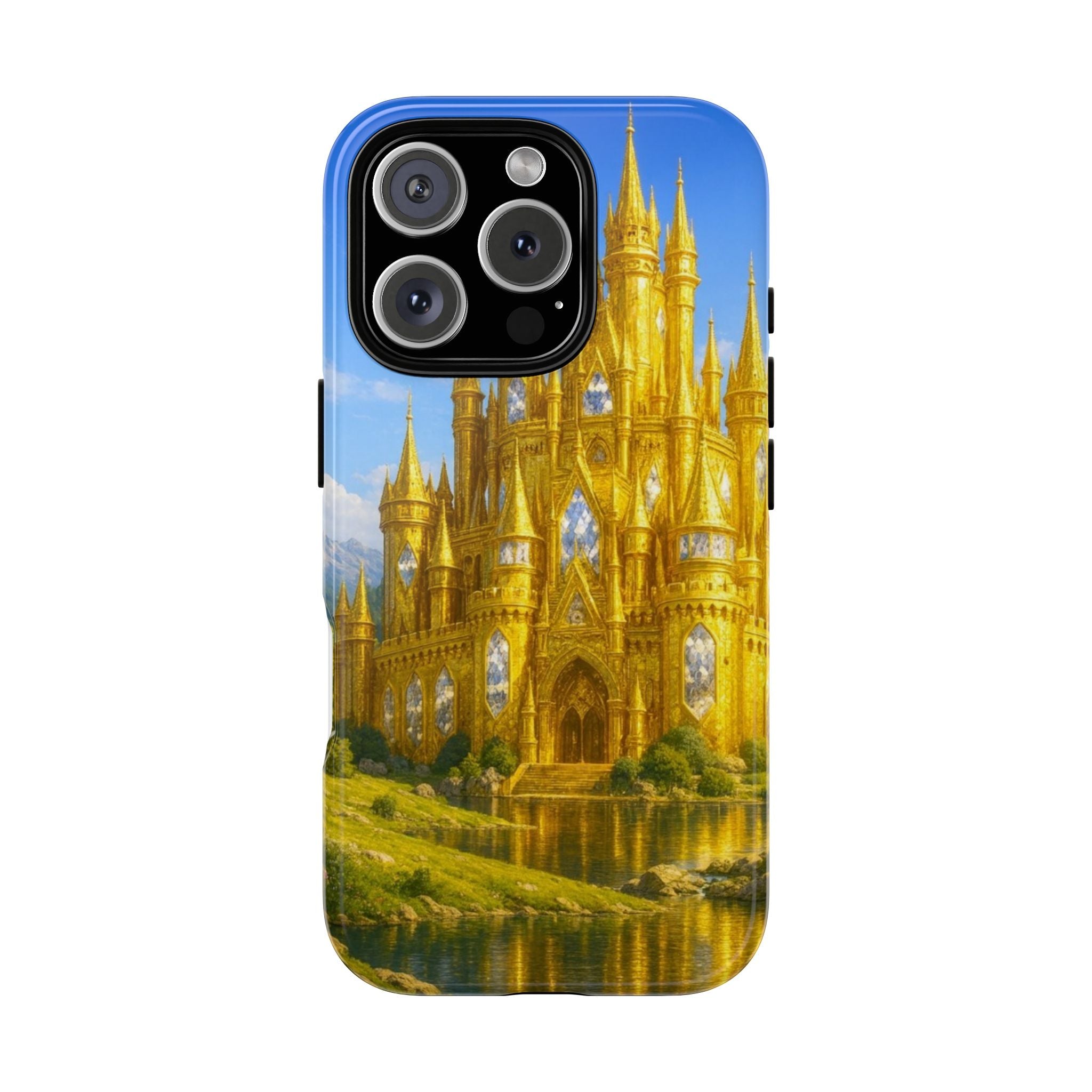 PRB Golden Castle iPhone Case | Fantasy Palace Phone Case by Power Runs Black