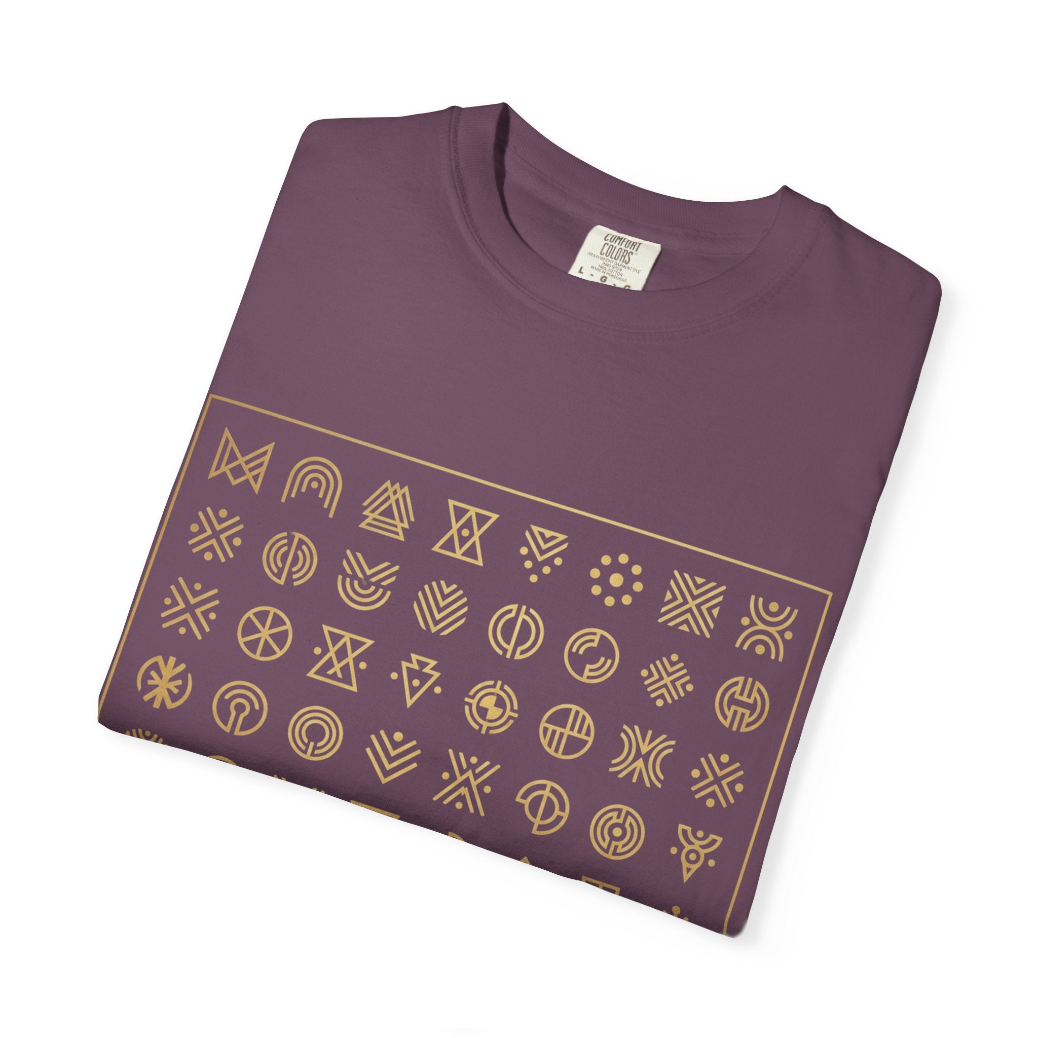 PRB Symbol Grid Graphic Tee — Garment-Dyed Heavyweight Cotton | Power Runs Black by Power Runs Black