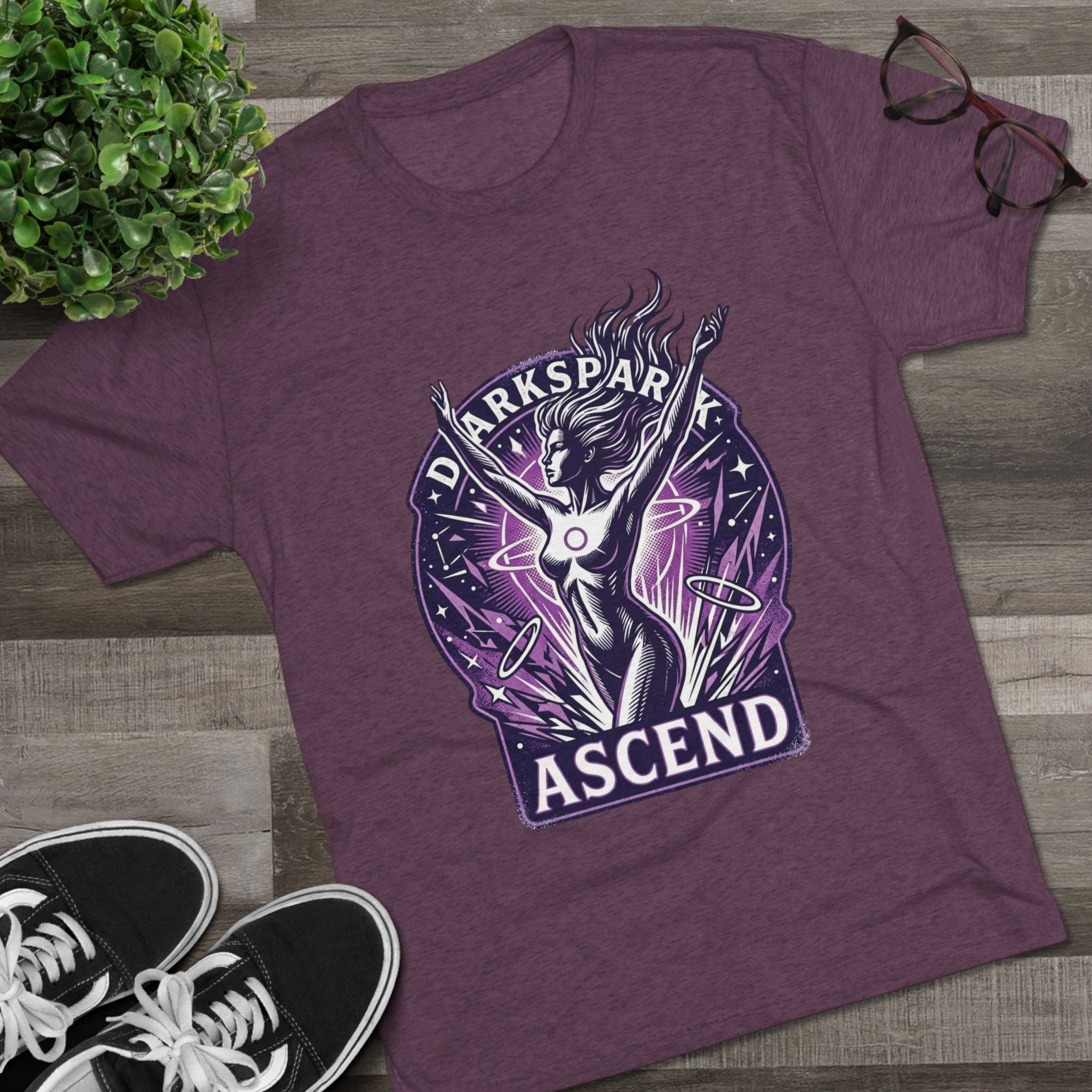 Power Runs Black PRB Ascend Space Goddess Tee — "Parkspark Ascend" Retro Sci‑Fi Graphic T-Shirt by Power Runs Black