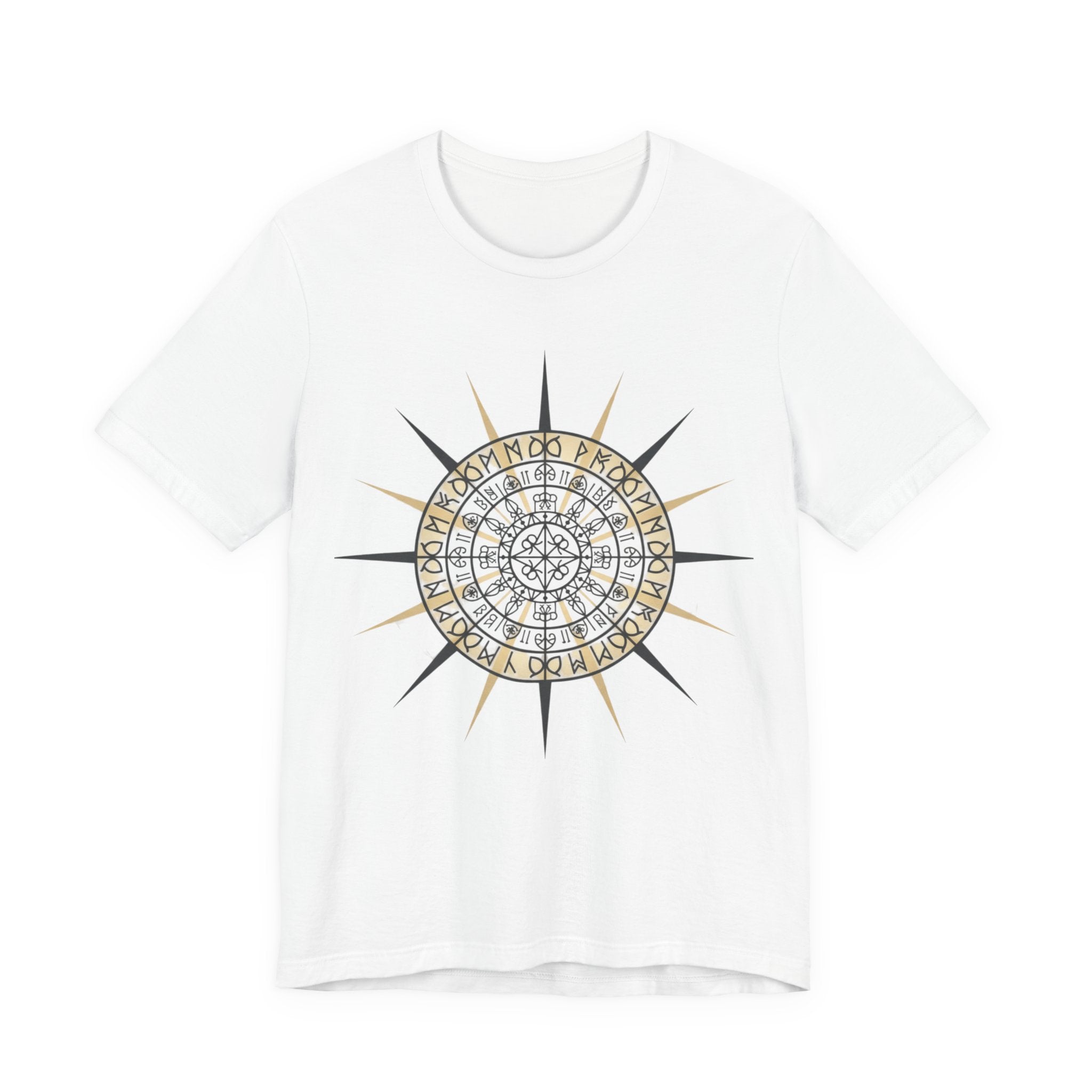 PRB Compass Rose Mandala Tee — Nautical Compass Graphic Shirt by Printify