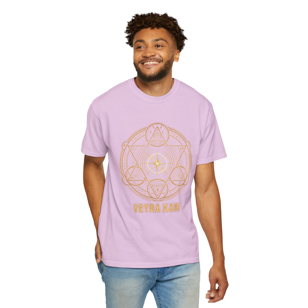 Power Runs Black PRB — Veyra Kain Geometric Sigil Tee with “Too Much Becomes Ruin” Graphic T-Shirt by Printify