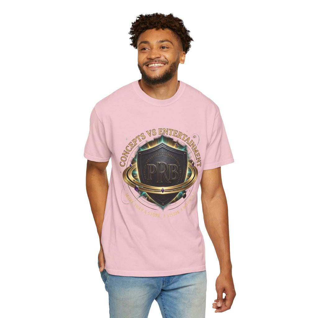 Concepts VS Entertainment Emblem Graphic T-Shirt | Heraldic Crest Tee by Printify