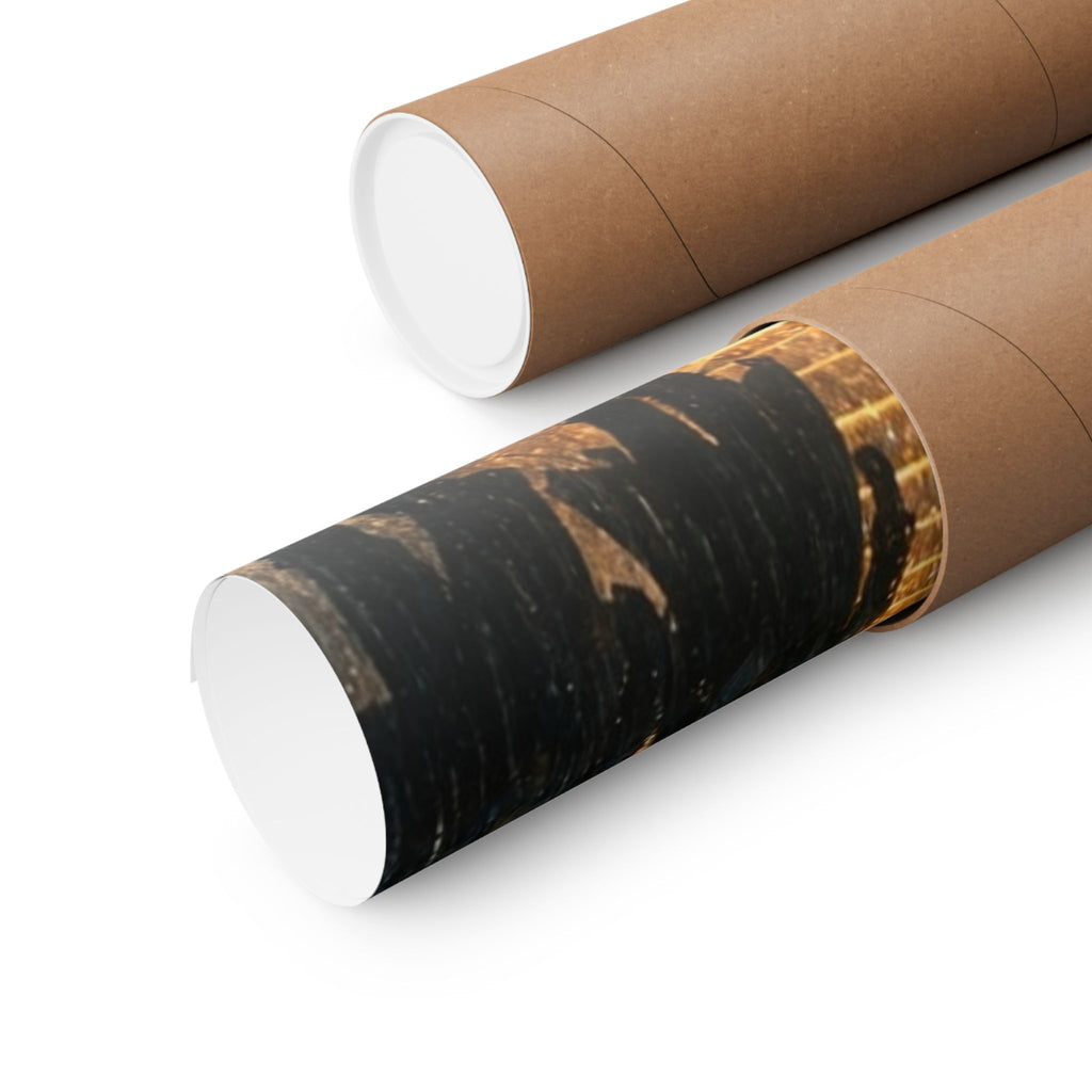 Power Runs Black PRB The Starbound Seven Matte Vertical Posters by Printify