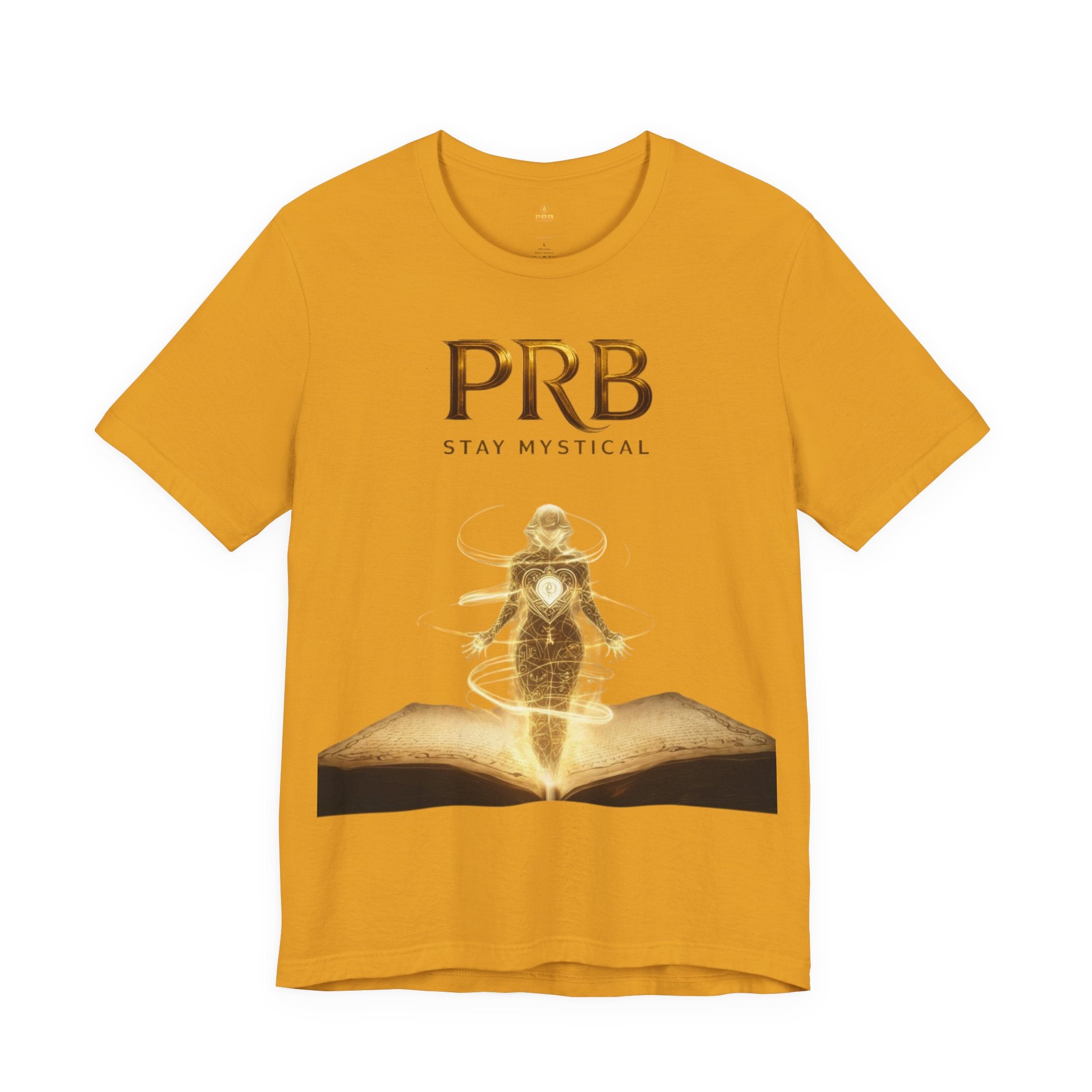 PRB Mystical Graphic Tee – "PRB Stay Mystical" Spiritual Book & Light Design by Power Runs Black