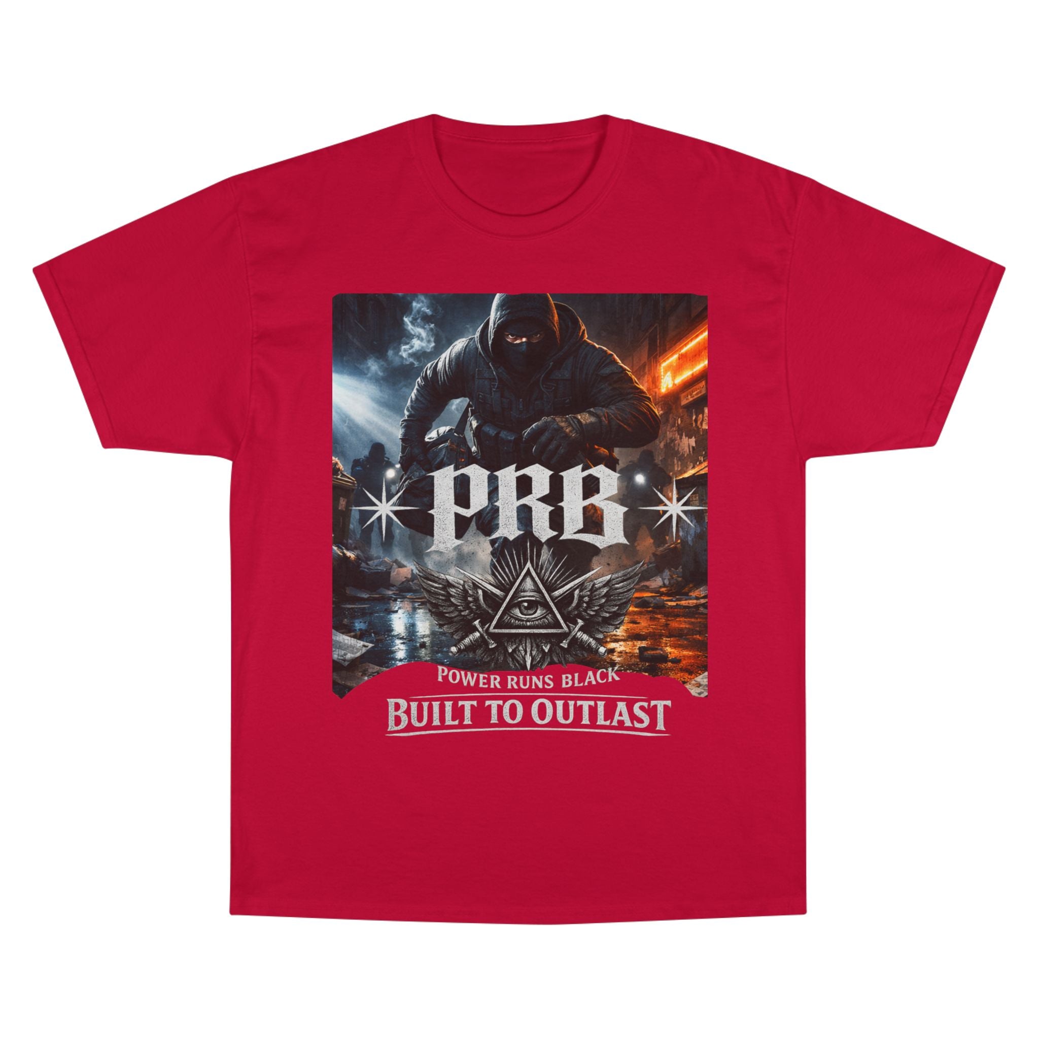 PRB 'Built to Outlast' Graphic Tee by Power Runs Black