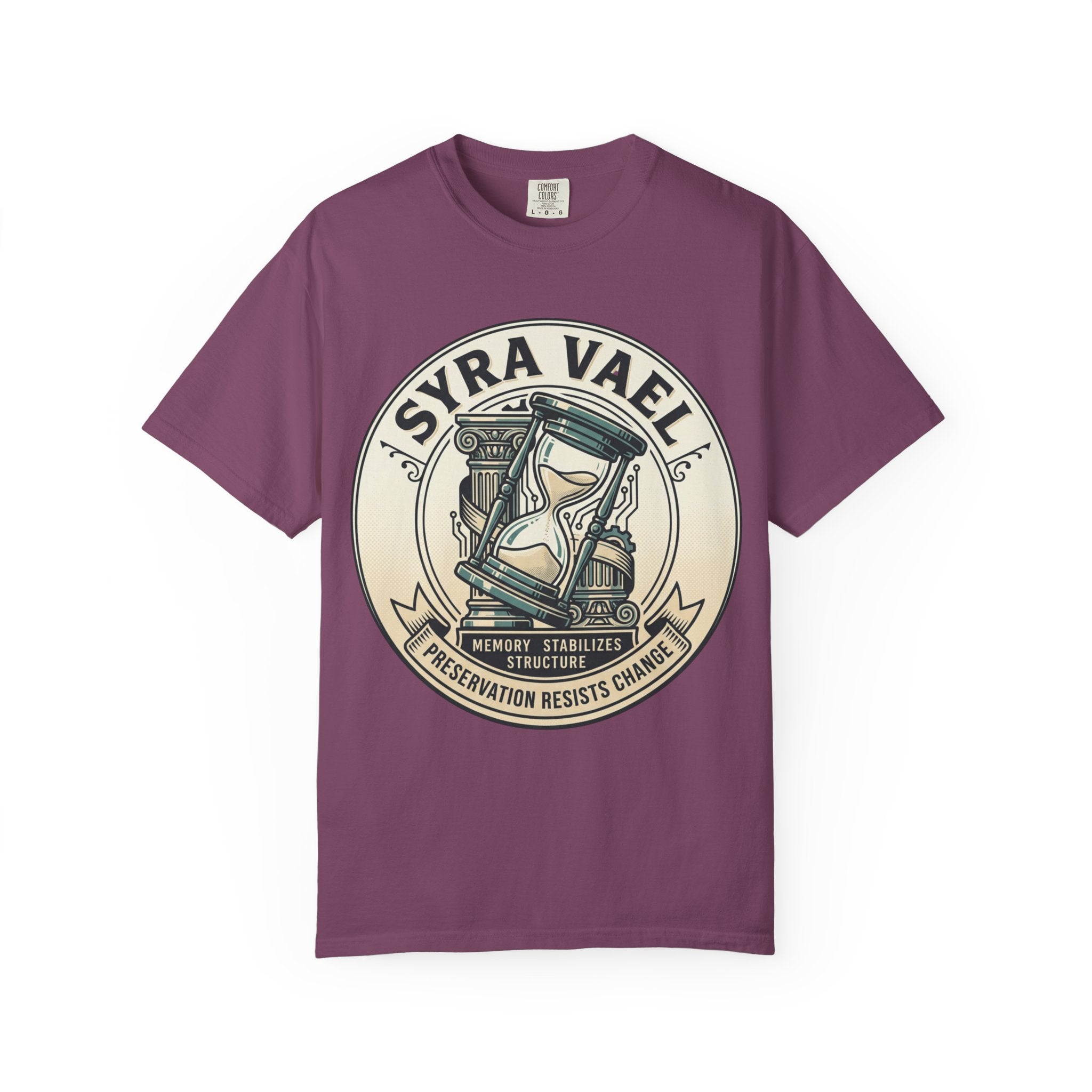 Power Runs Black PRB Syra Vael Hourglass Emblem T-Shirt by Printify