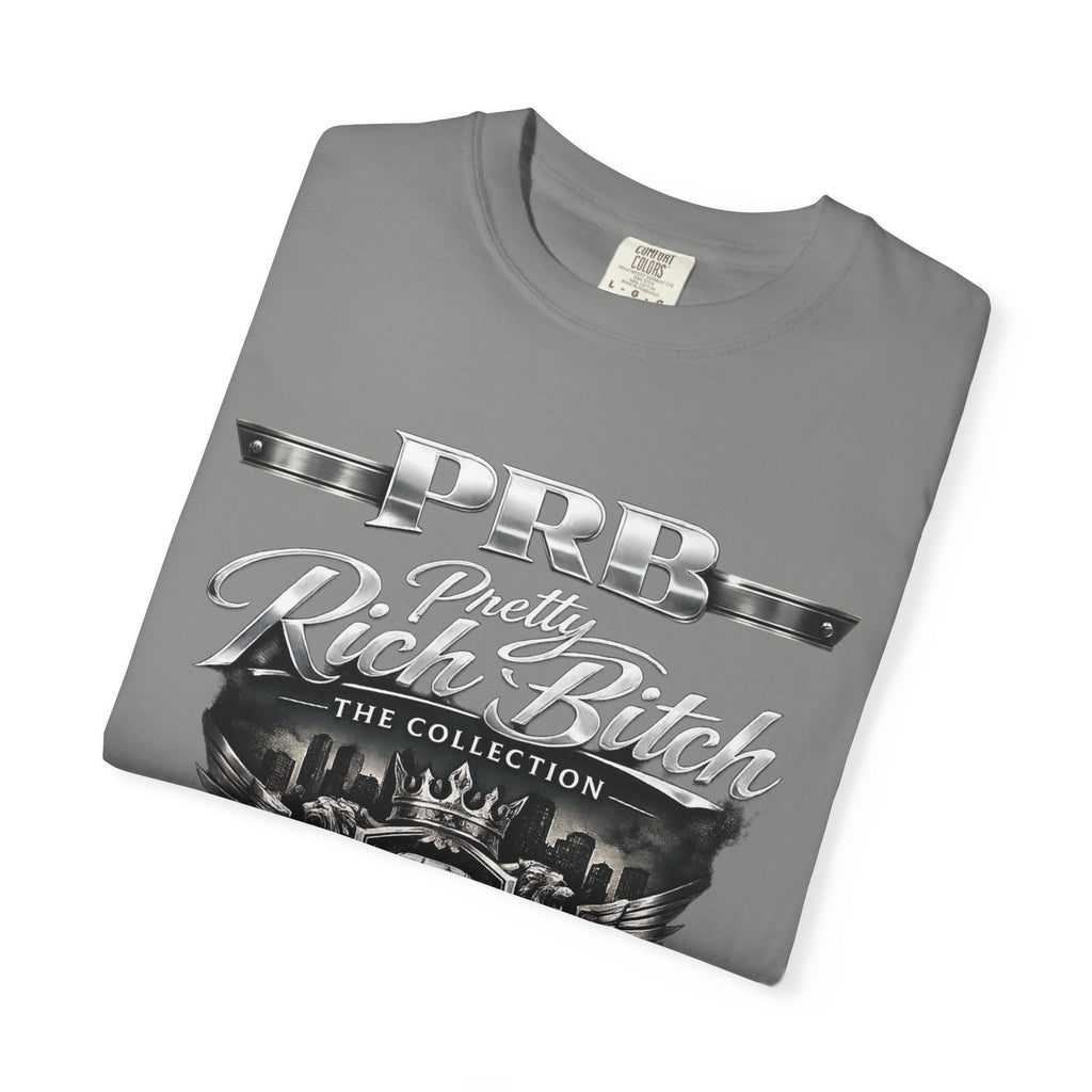 PRB Rebel Biker Crest T-Shirt | Vintage Motorcycle Emblem Tee by Power Runs Black