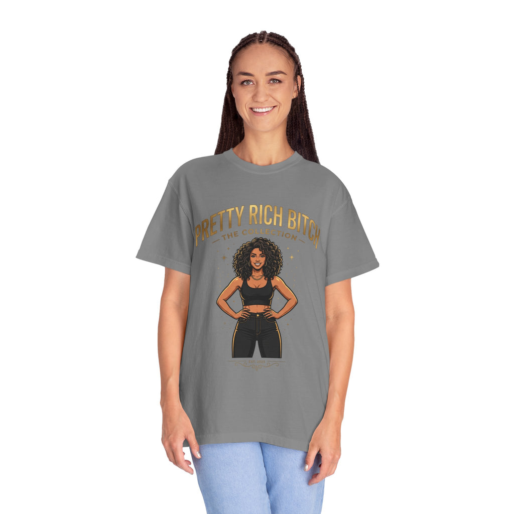 Pretty Rich Bitch The Collection by PRB T-Shirt — Empowered Black Woman Graphic Tee by Power Runs Black