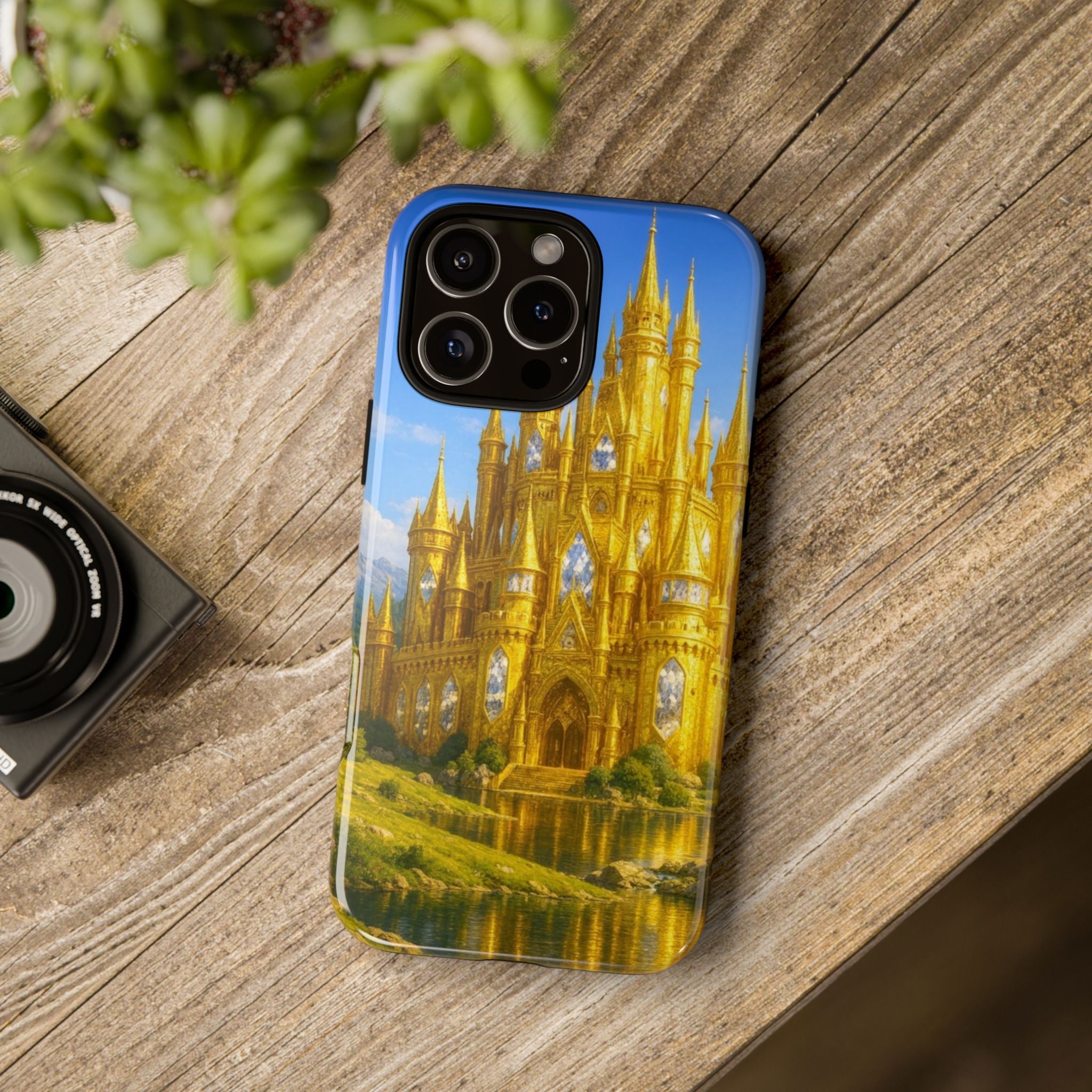 PRB Golden Castle iPhone Case | Fantasy Palace Phone Case by Power Runs Black