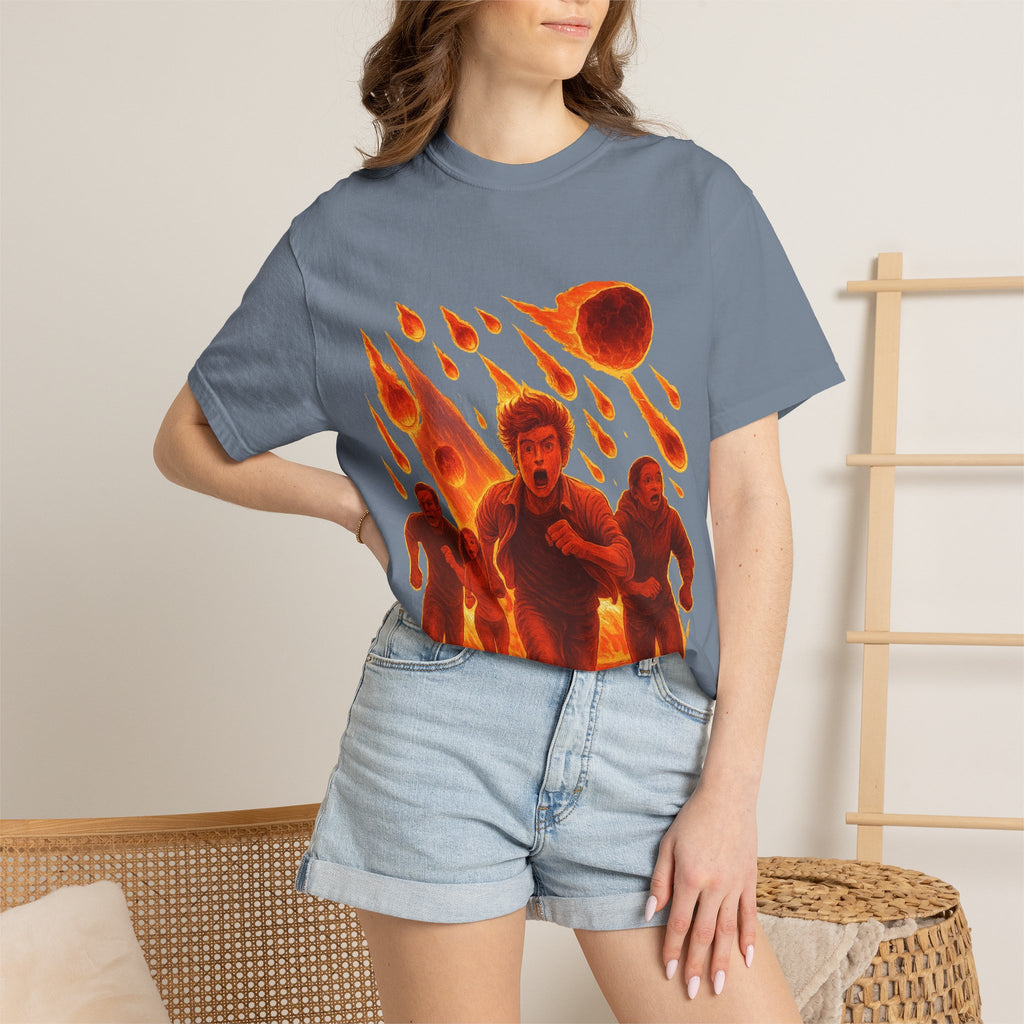 PRB Meteor Shower Escape T-Shirt — Apocalyptic Running Graphic Tee by Power Runs Black