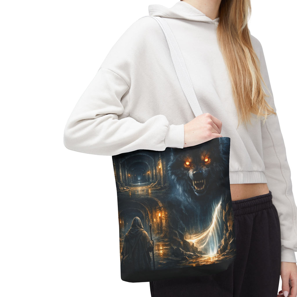 PRB The Echo Hounds Illustration Tote Bag | Gothic Horror Artwork by Printify